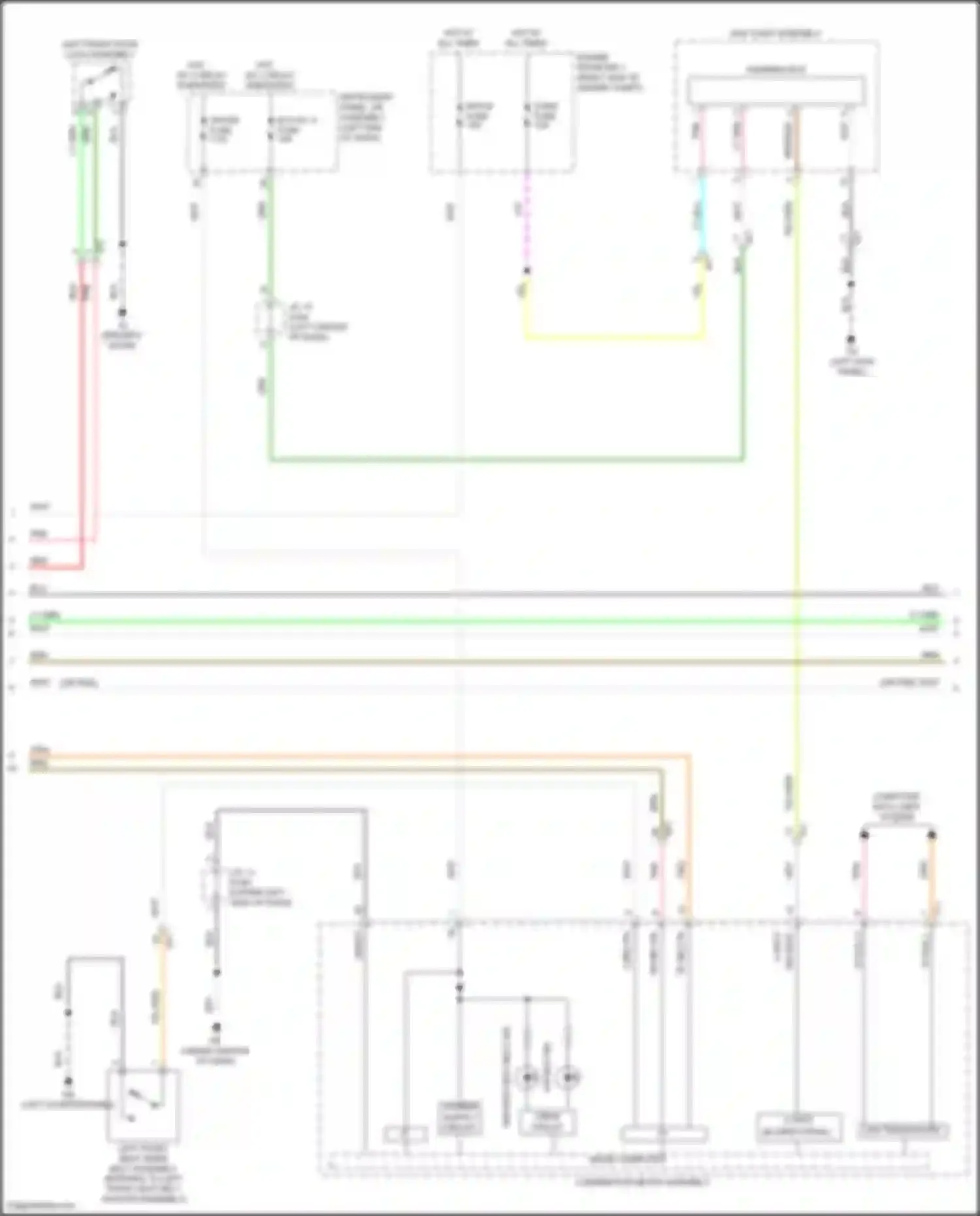 GR86 Toyota I (2021-2024): Seat belt warning circuit (2 of 3)