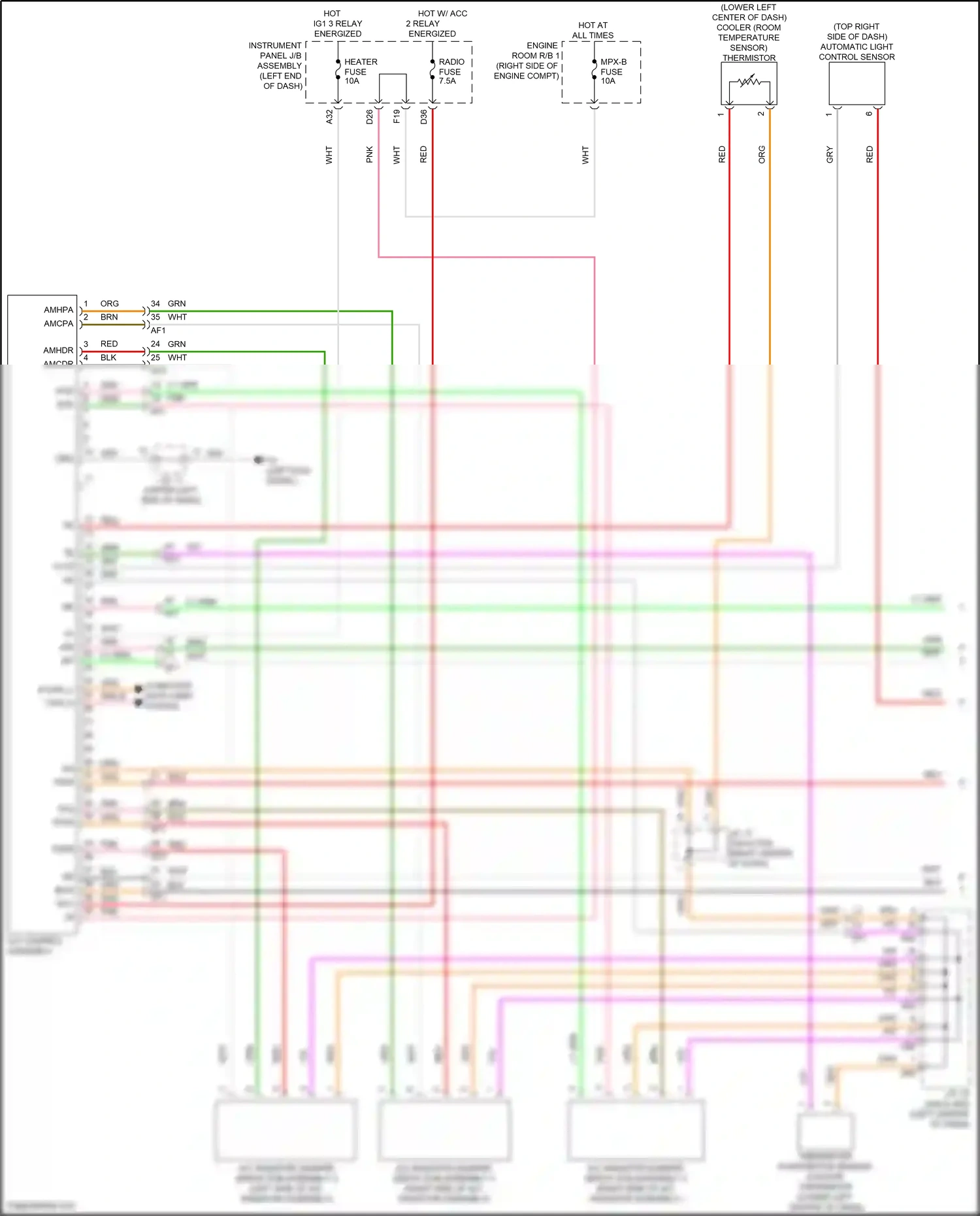 Toyota GR86 I (2021-2024) automatic light control sensor wiring diagram  (1 of 3)