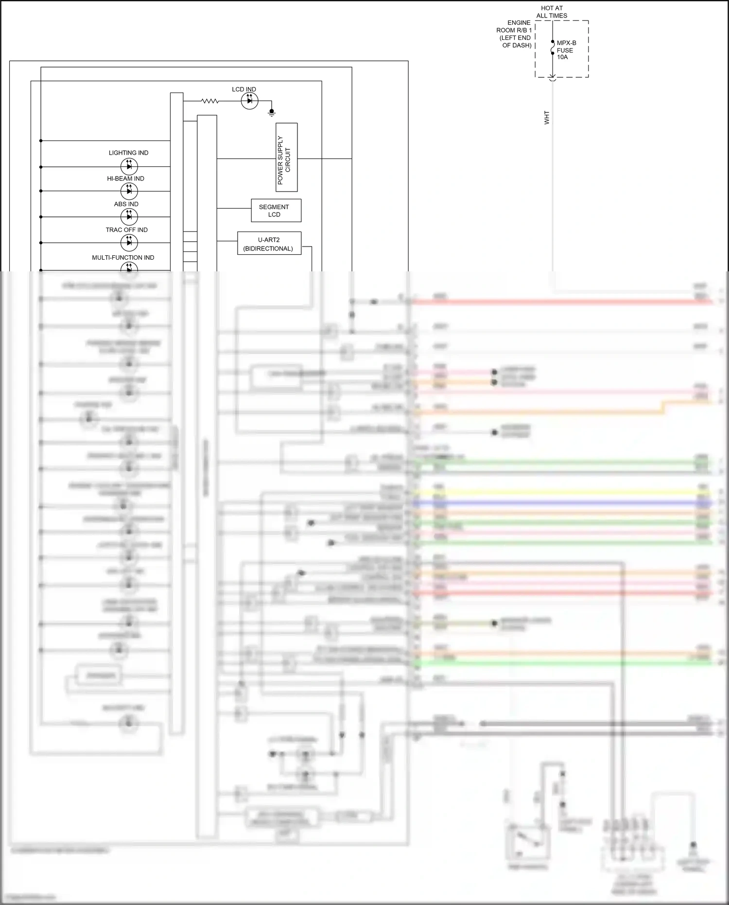 Toyota GR86 I (2021-2024) multi-function ind wiring diagram  (1 of 1)