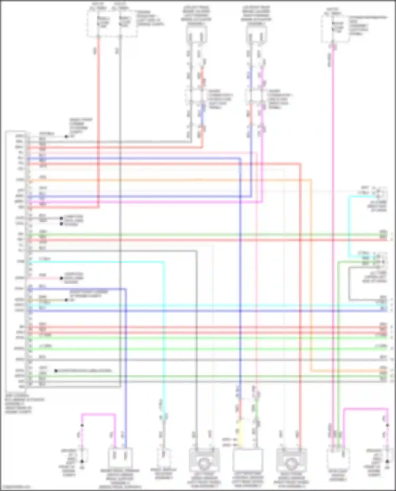 Grand Highlander Toyota I (2023-2024): Anti-lock brakes circuit, except hybrid (1 of 2)