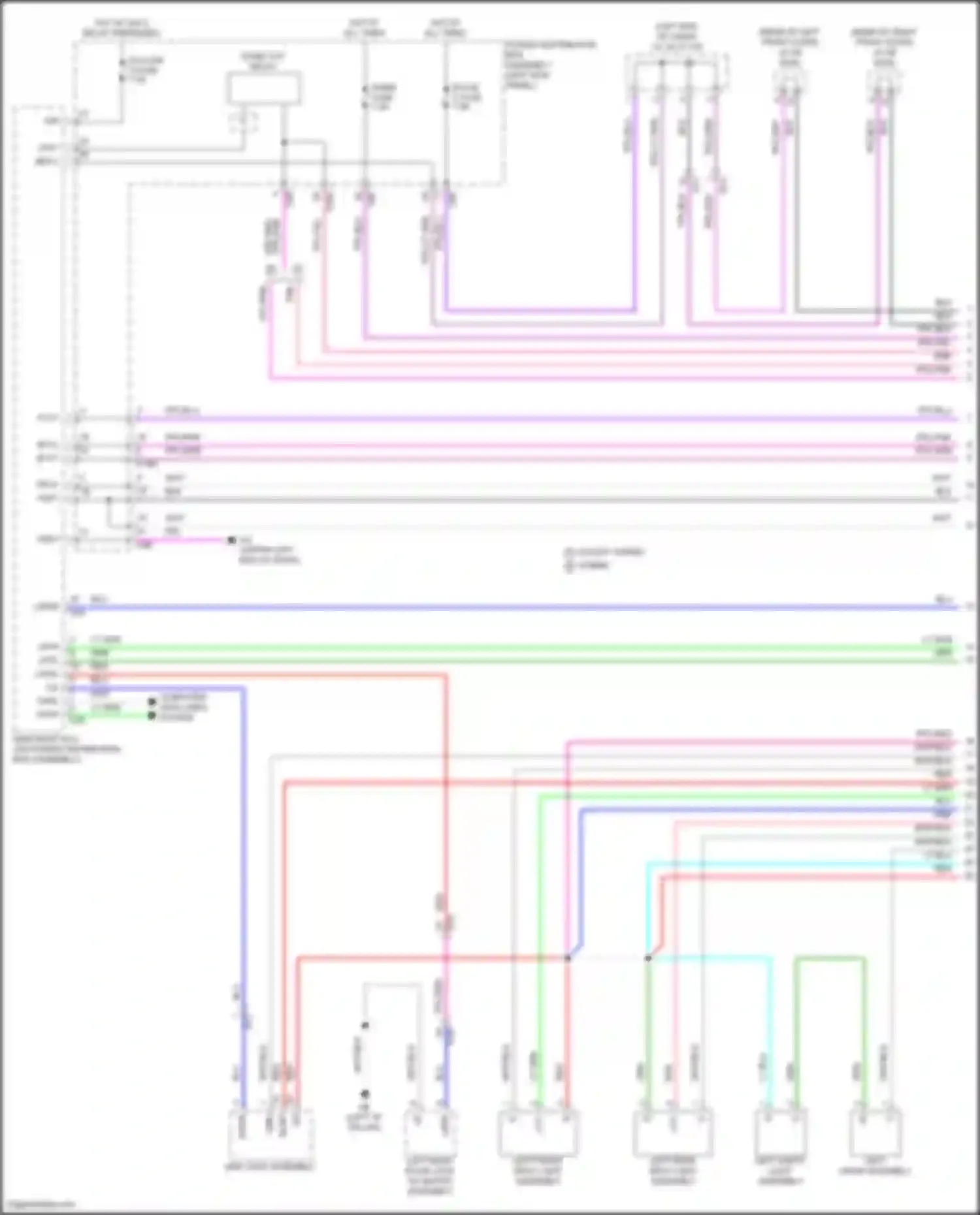 Grand Highlander Toyota I (2023-2024): Courtesy lamps circuit (1 of 5)