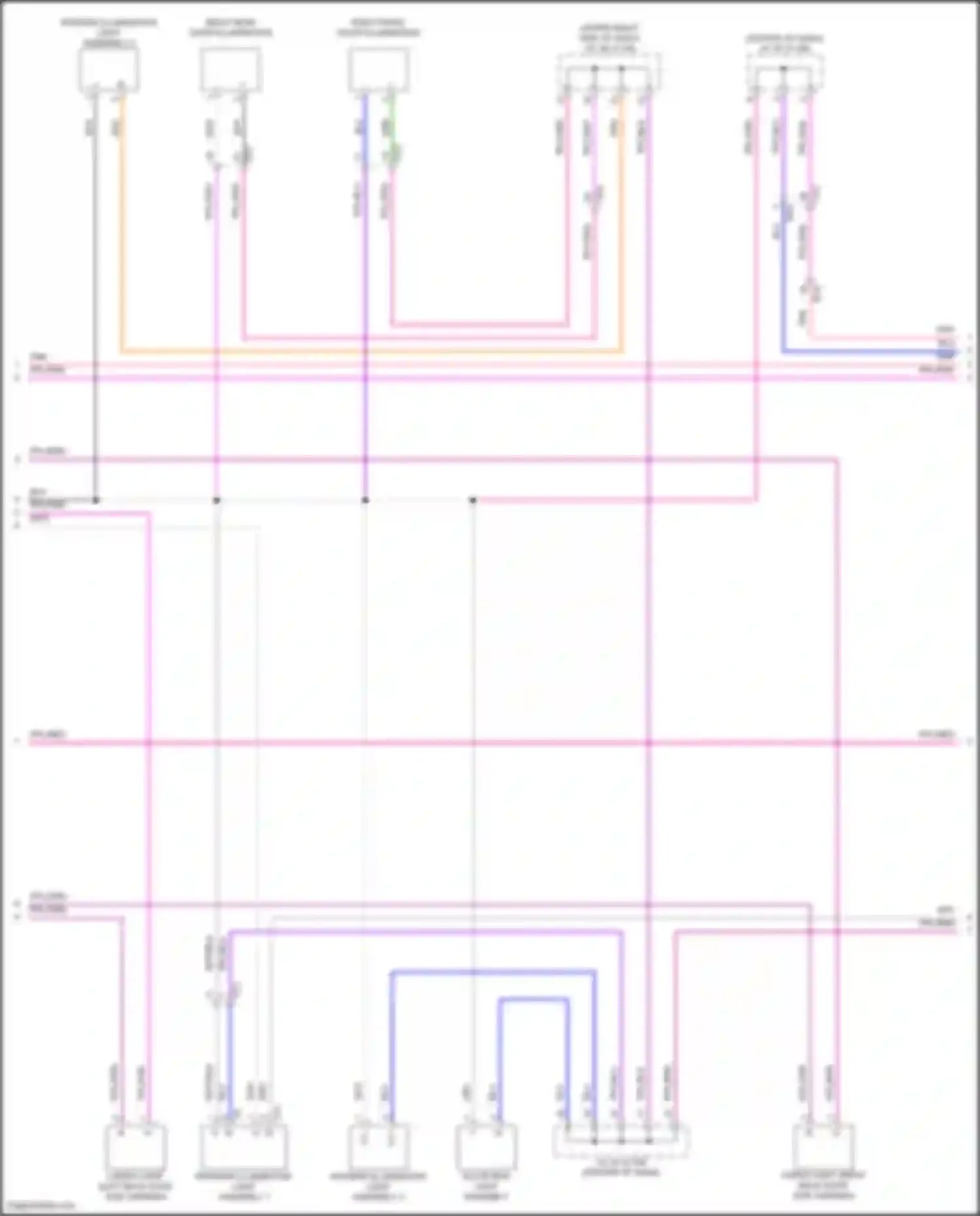 Grand Highlander Toyota I (2023-2024): Courtesy lamps circuit (4 of 5)