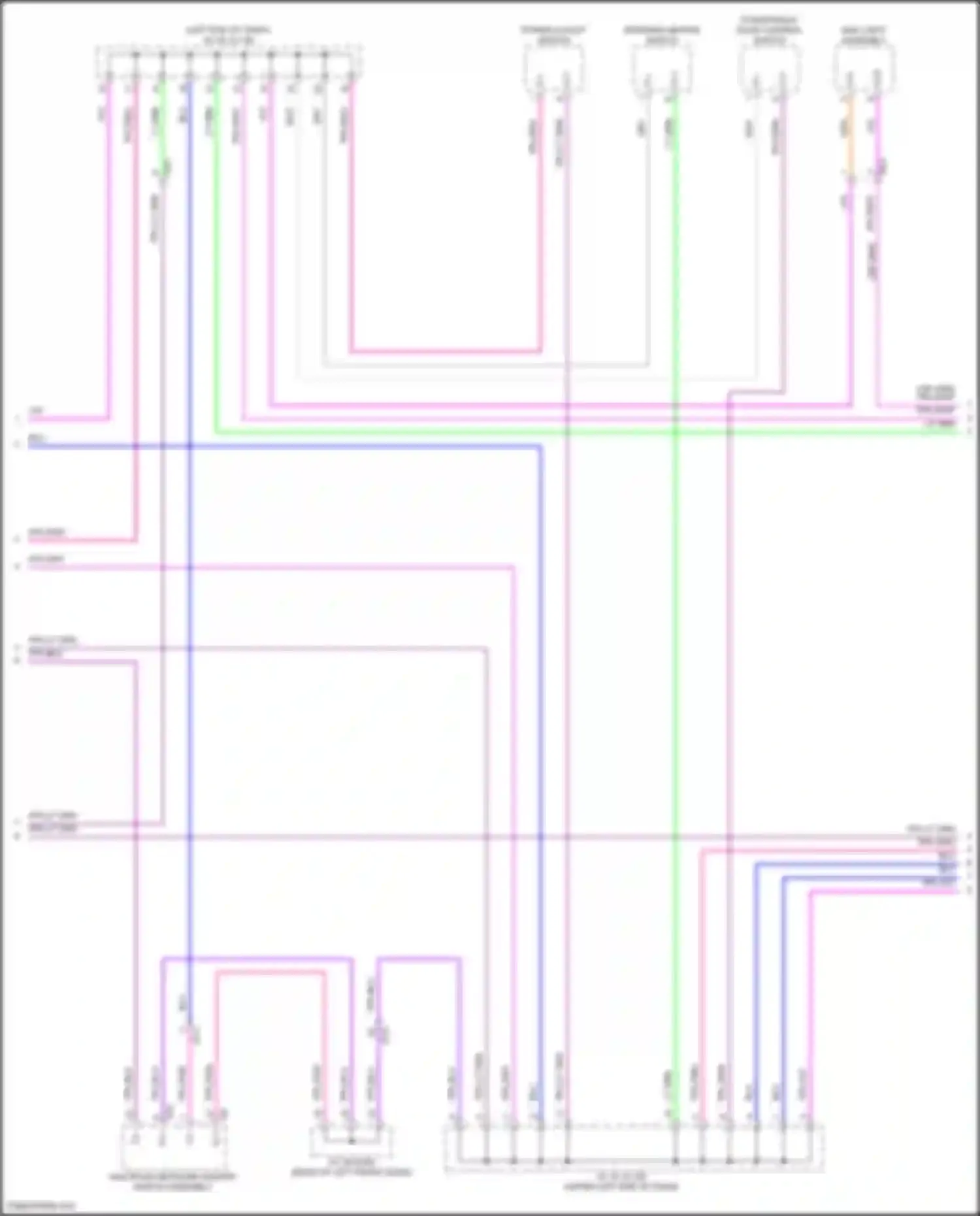 Grand Highlander Toyota I (2023-2024): Instrument illumination circuit (2 of 4)