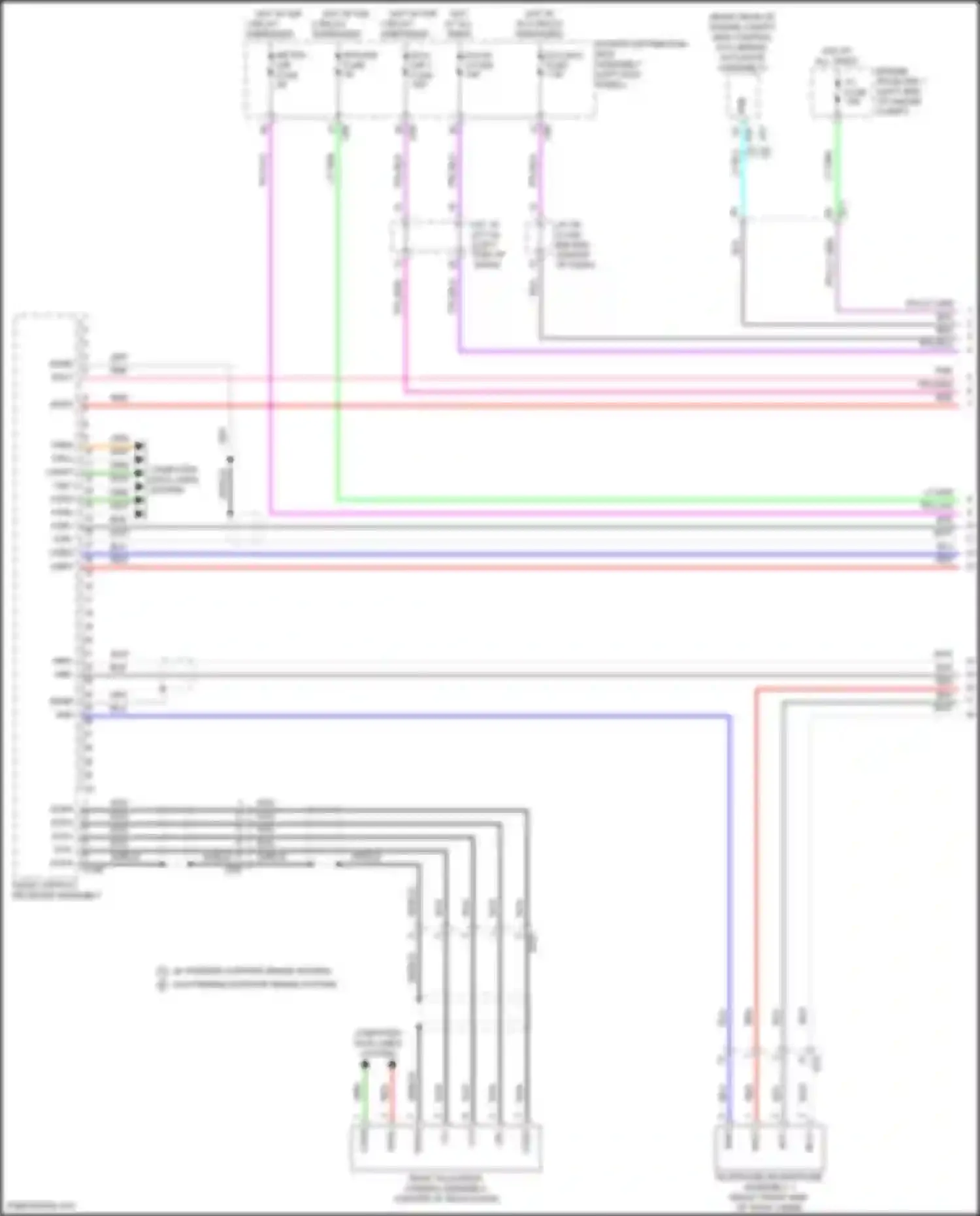 Grand Highlander Toyota I (2023-2024): Navigation circuit, w/ built-in amplifier (1 of 3)