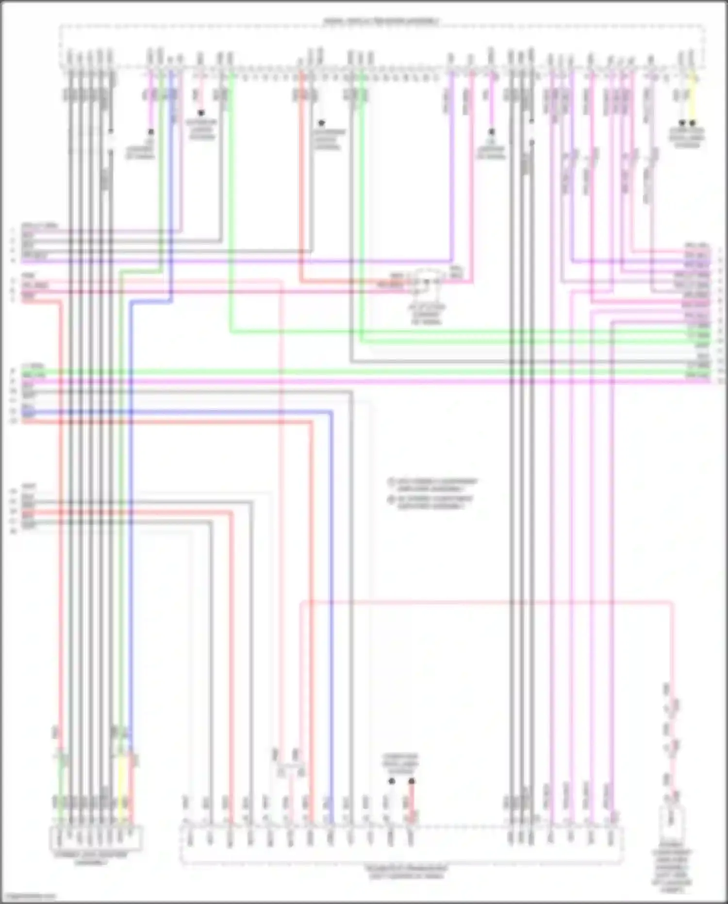 Grand Highlander Toyota I (2023-2024): Navigation circuit, w/ built-in amplifier (2 of 3)