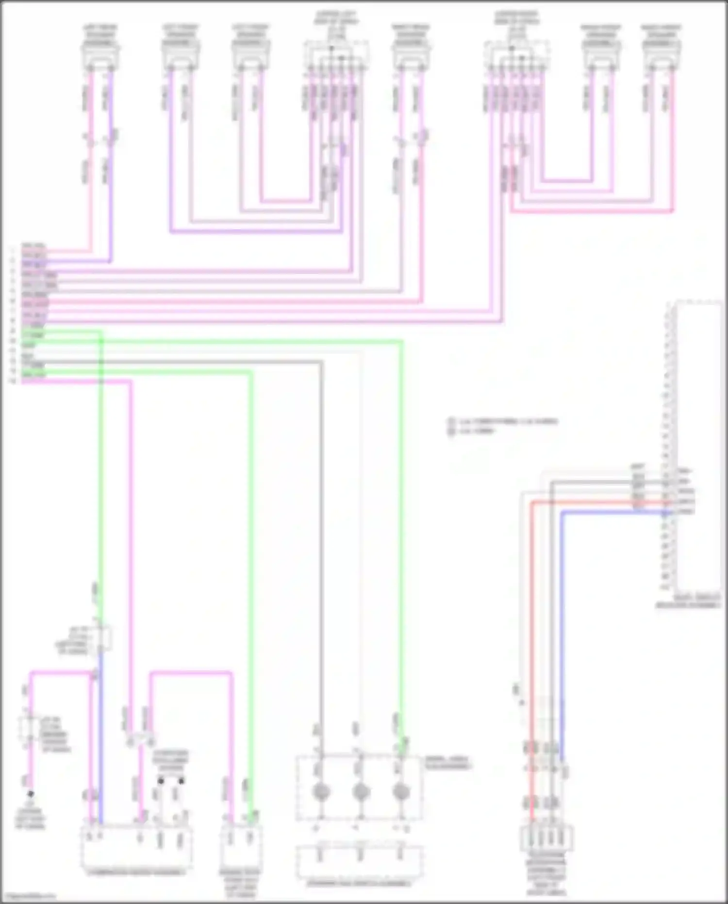 Grand Highlander Toyota I (2023-2024): Navigation circuit, w/ built-in amplifier (3 of 3)