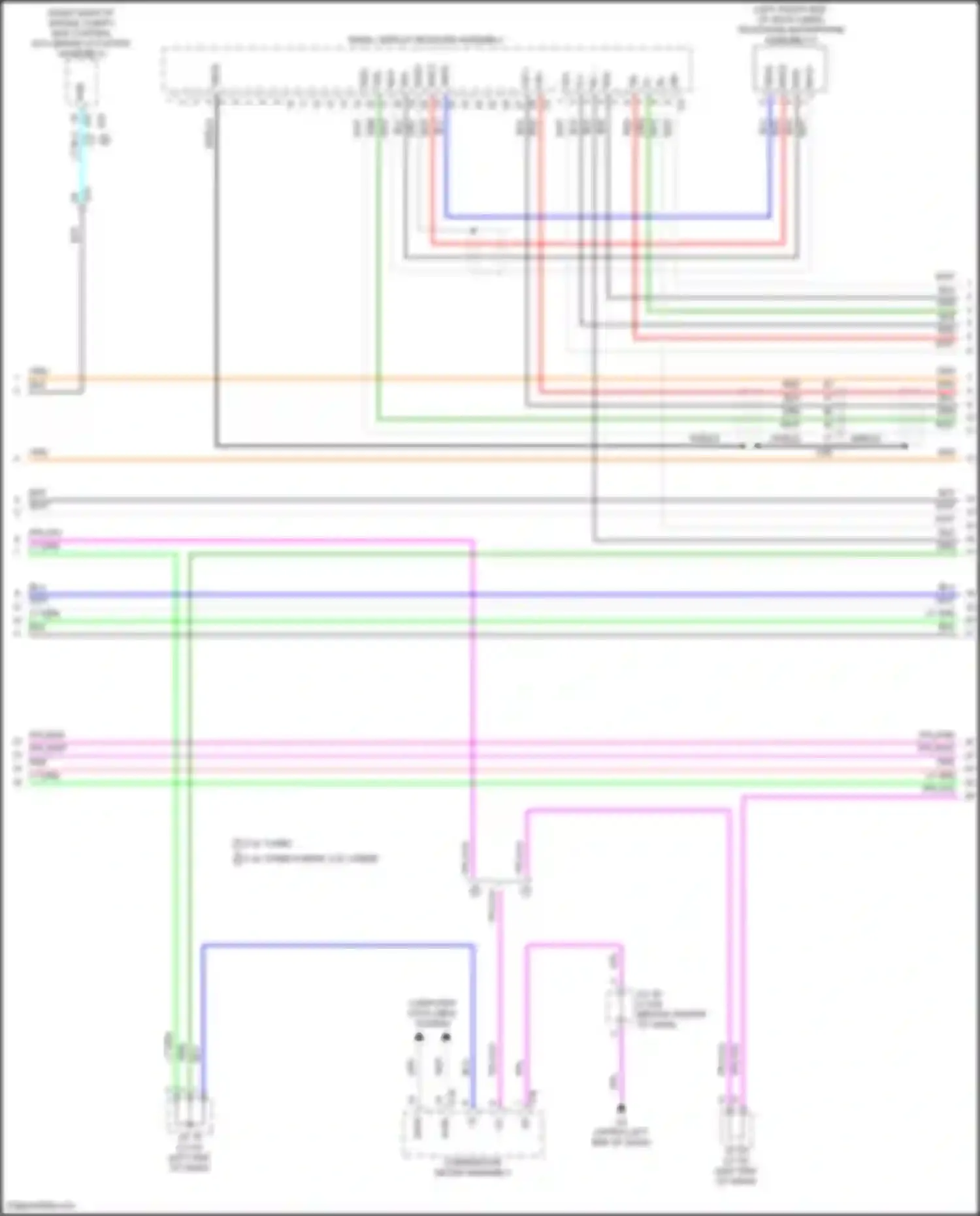 Grand Highlander Toyota I (2023-2024): Navigation circuit, w/ separate amplifier (4 of 7)