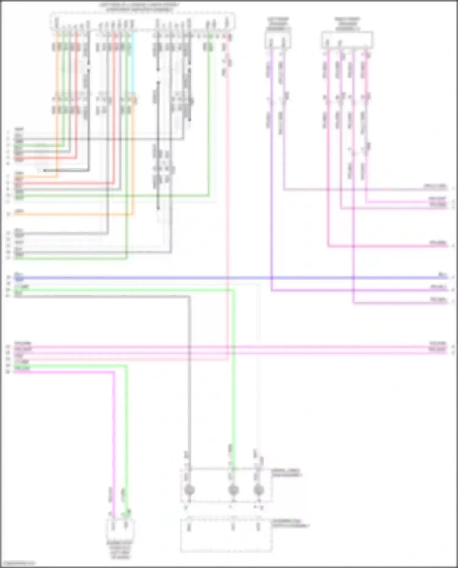 Grand Highlander Toyota I (2023-2024): Navigation circuit, w/ separate amplifier (5 of 7)