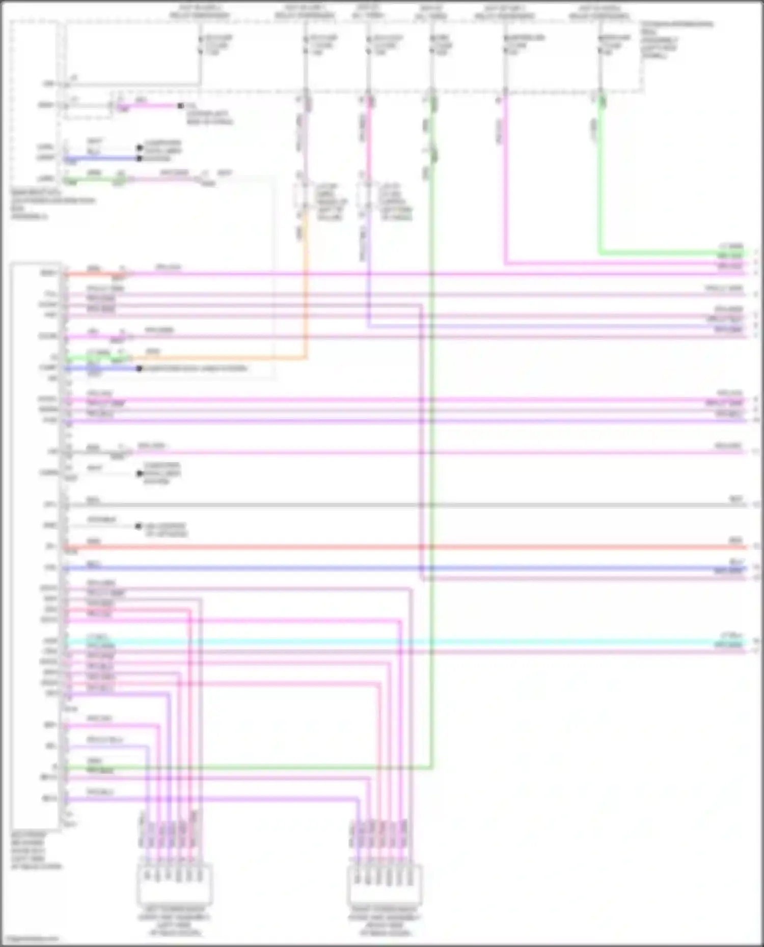 Grand Highlander Toyota I (2023-2024): Back door opener circuit (1 of 2)