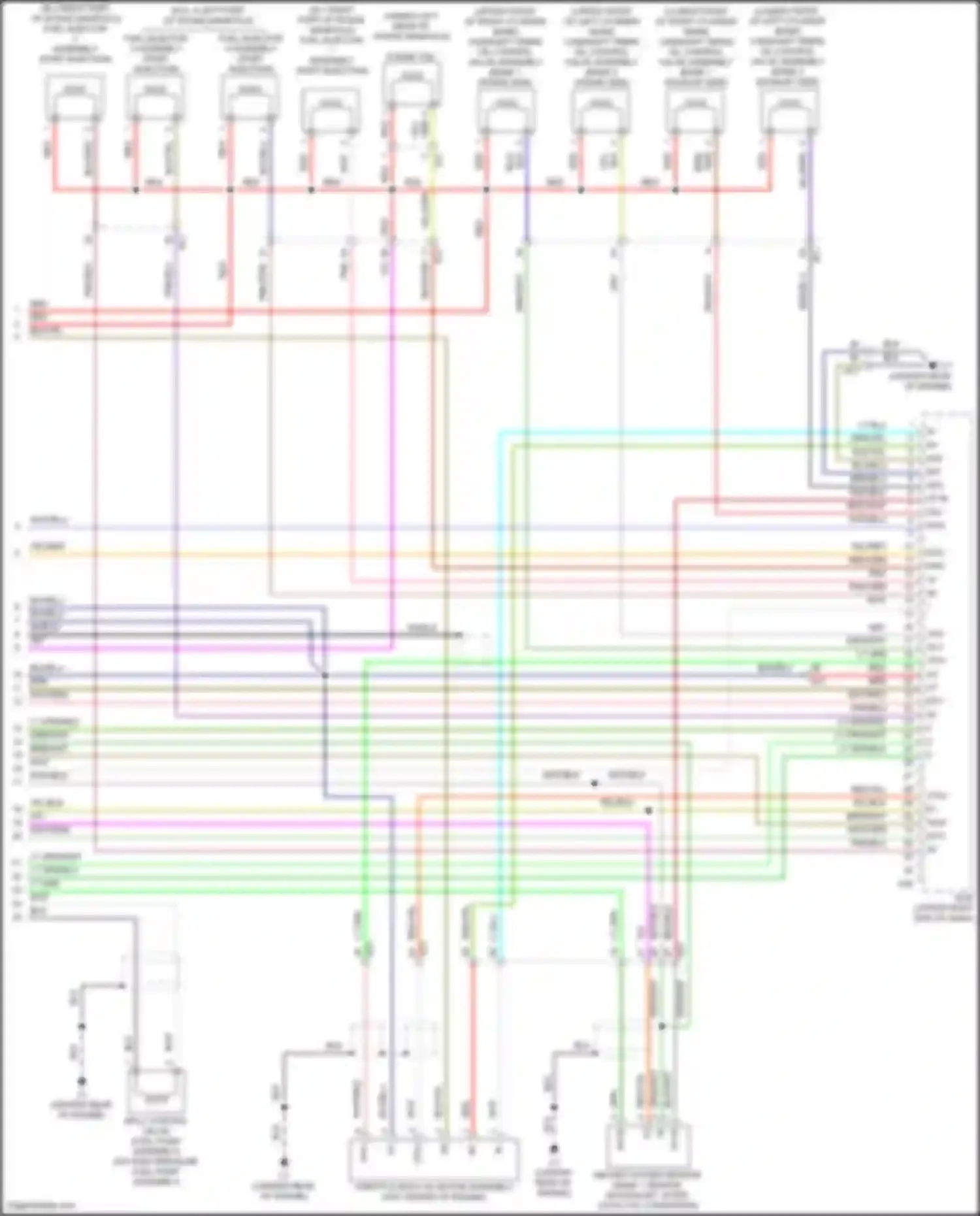 GT86 Toyota I facelift (2016-2024): Wiring diagram engine performance 2.0l (6 of 6)