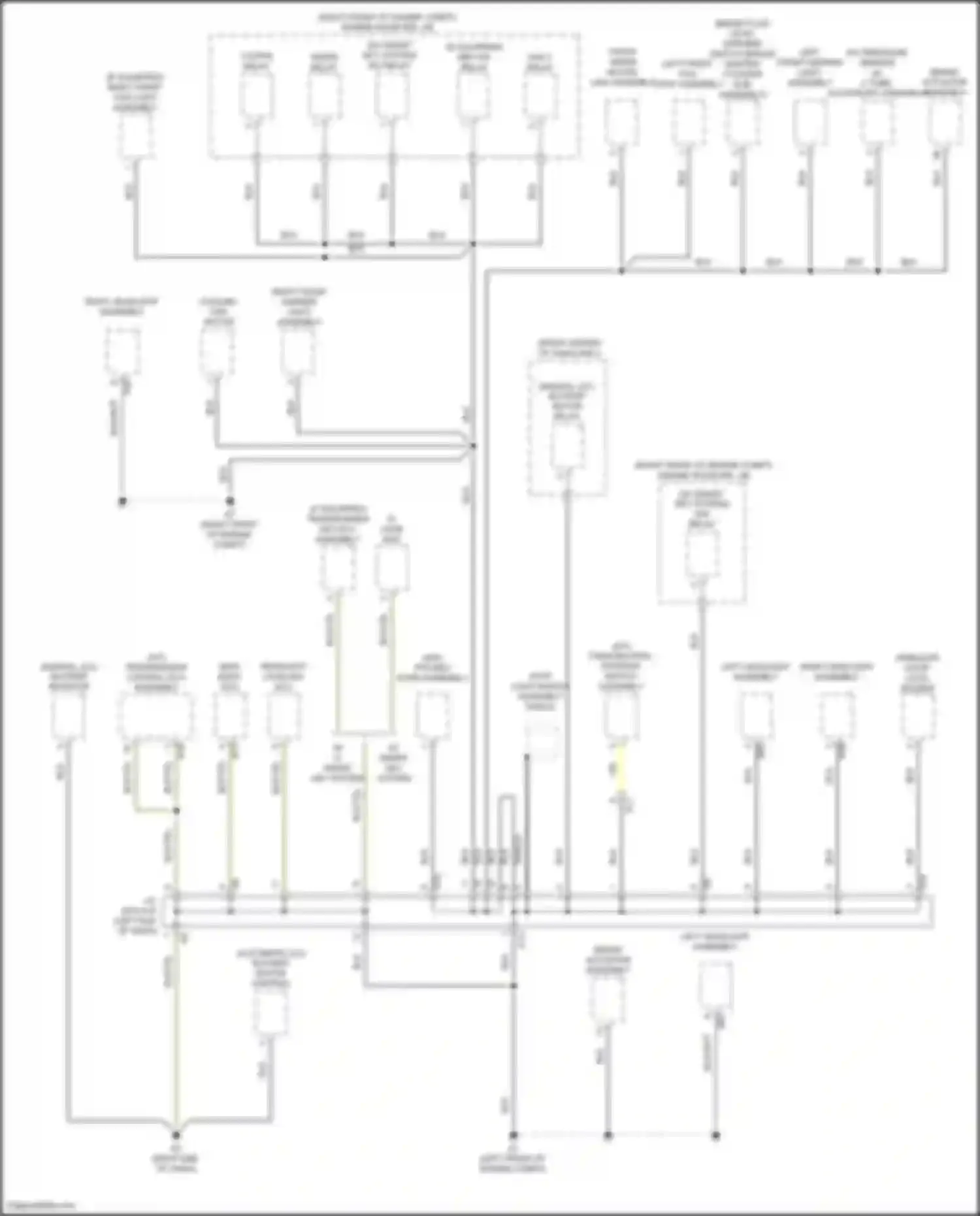 GT86 Toyota I facelift (2016-2024): Ground distribution circuit (1 of 3)