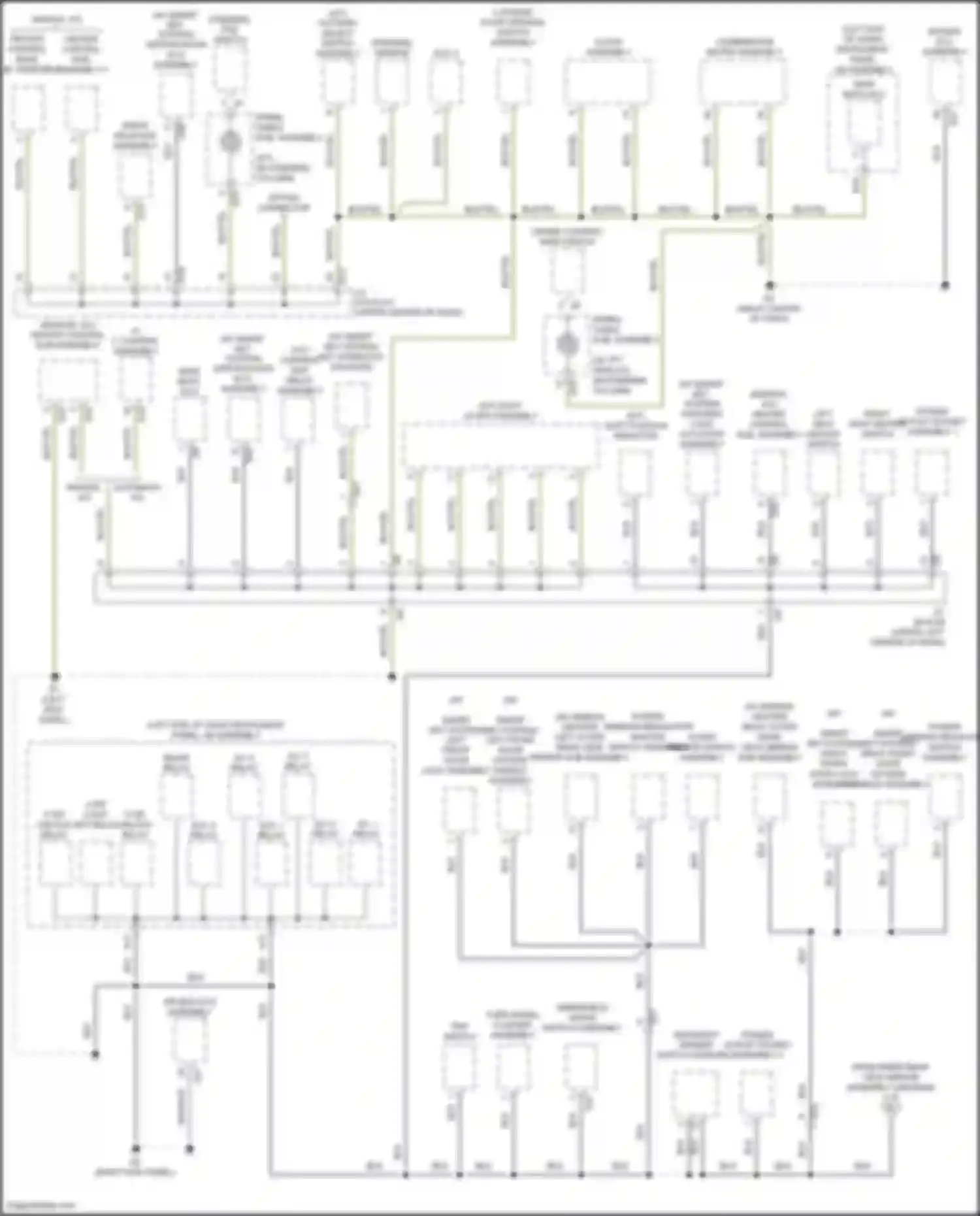 GT86 Toyota I facelift (2016-2024): Ground distribution circuit (2 of 3)