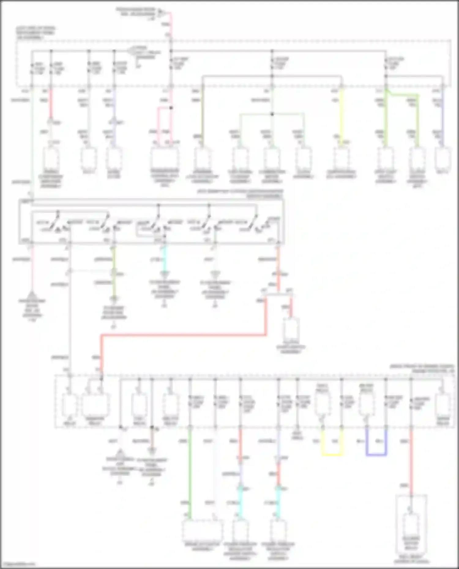 GT86 Toyota I facelift (2016-2024): Power distribution circuit (3 of 5)