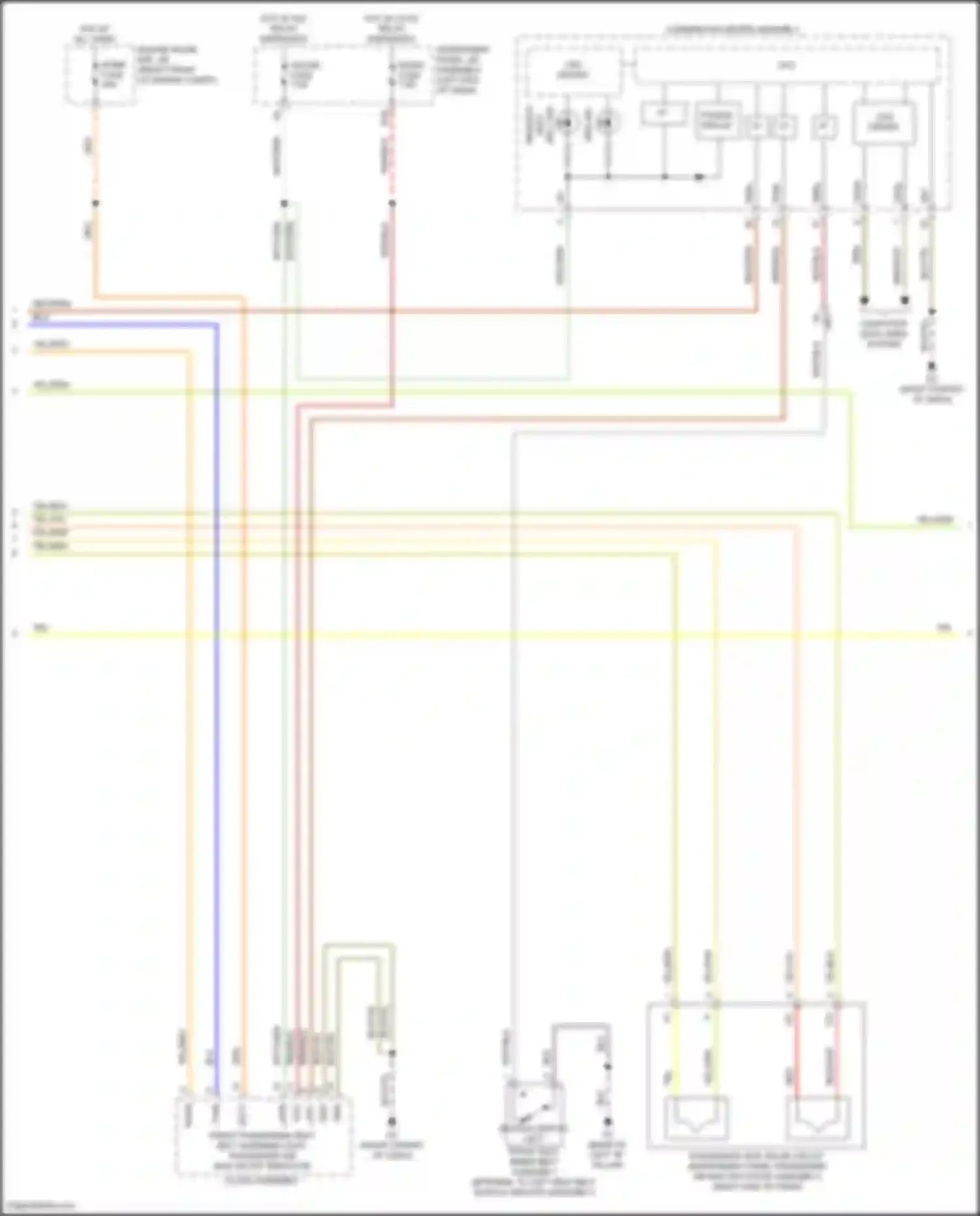 GT86 Toyota I facelift (2016-2024): Supplemental restraints circuit (2 of 3)