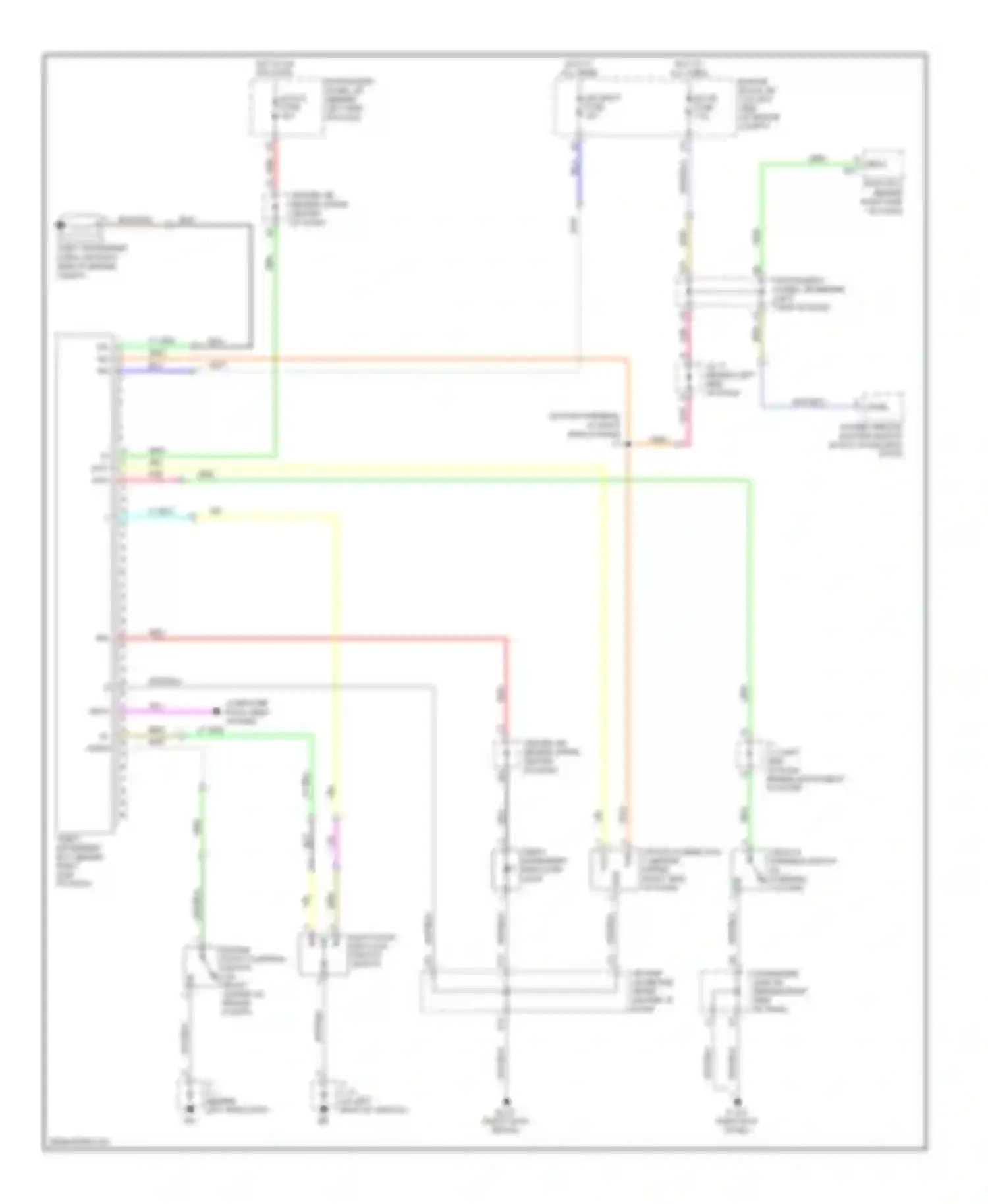 Highlander Toyota I facelift (2003-2007): Forced entry circuit