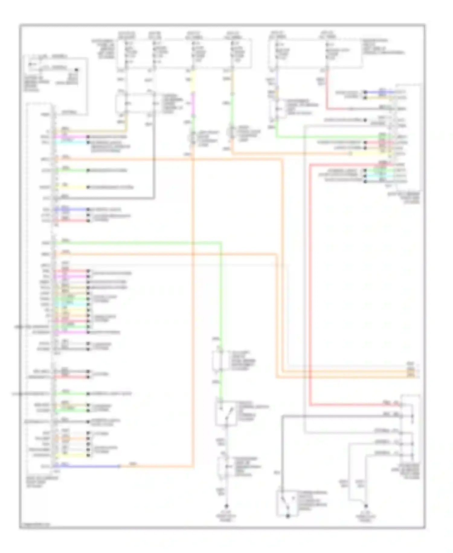 Highlander Toyota I facelift (2003-2007): Body control modules circuit (1 of 2)