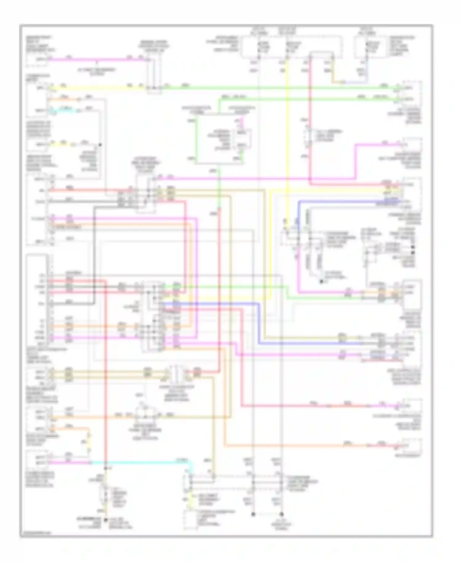Highlander Toyota I facelift (2003-2007): Computer data lines circuit