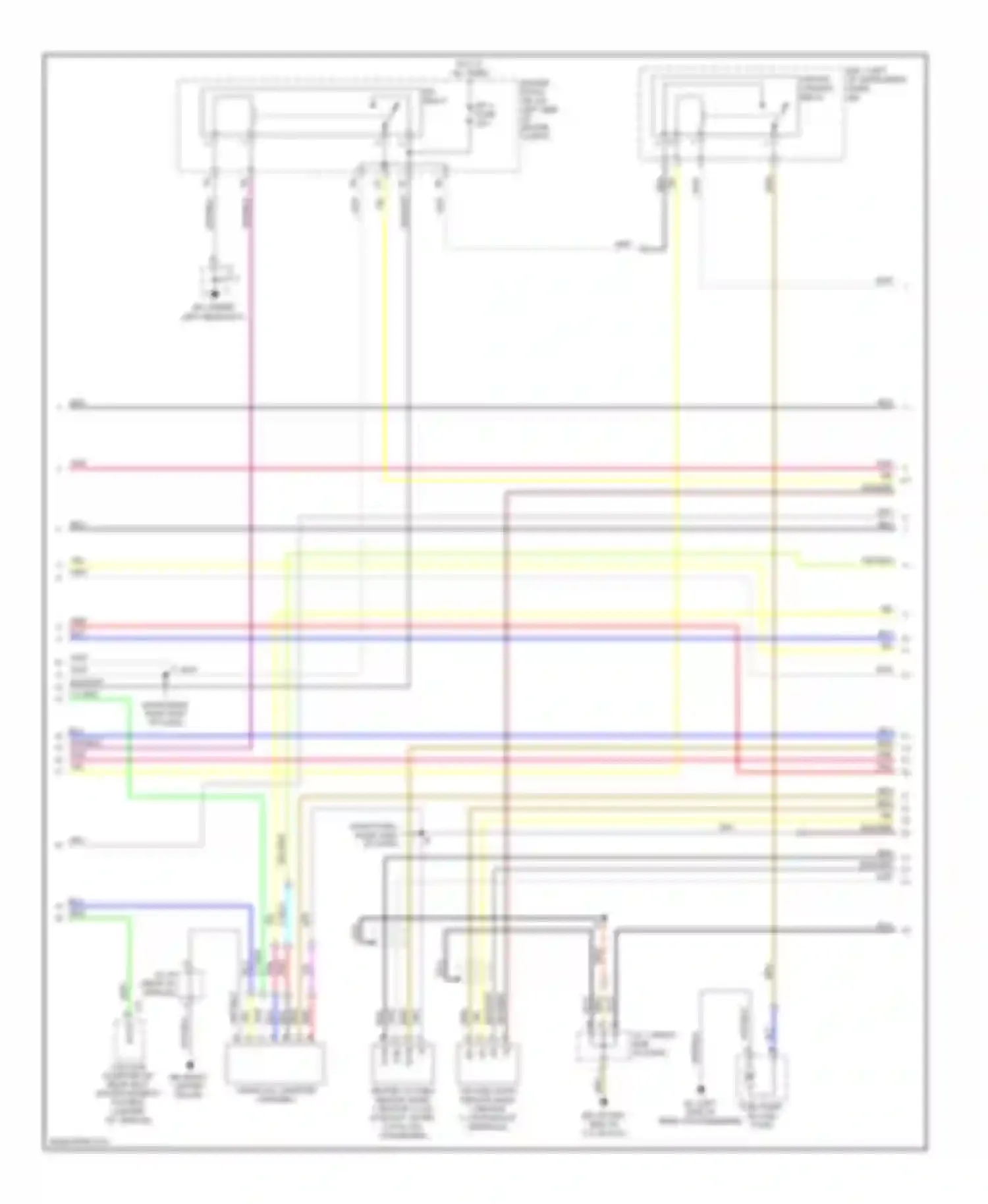 Highlander Toyota I facelift (2003-2007): Wiring diagram engine performance 2.4l (2 of 6)