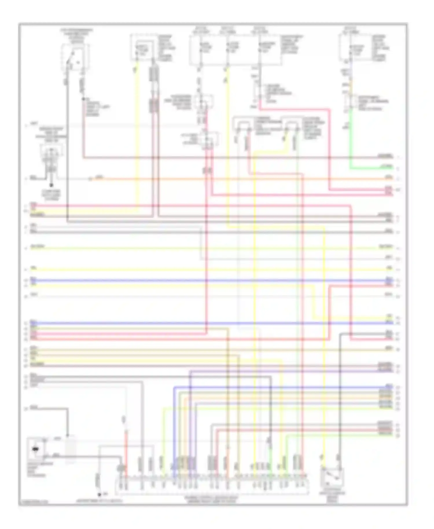 Highlander Toyota I facelift (2003-2007): Wiring diagram engine performance 2.4l (3 of 6)