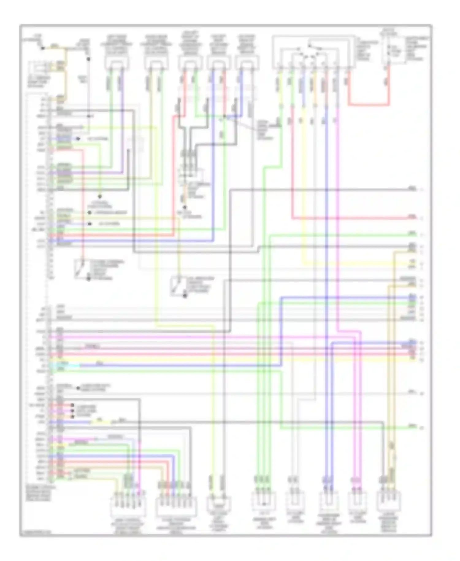 Highlander Toyota I facelift (2003-2007): Wiring diagram engine performance 3.3l (1 of 6)
