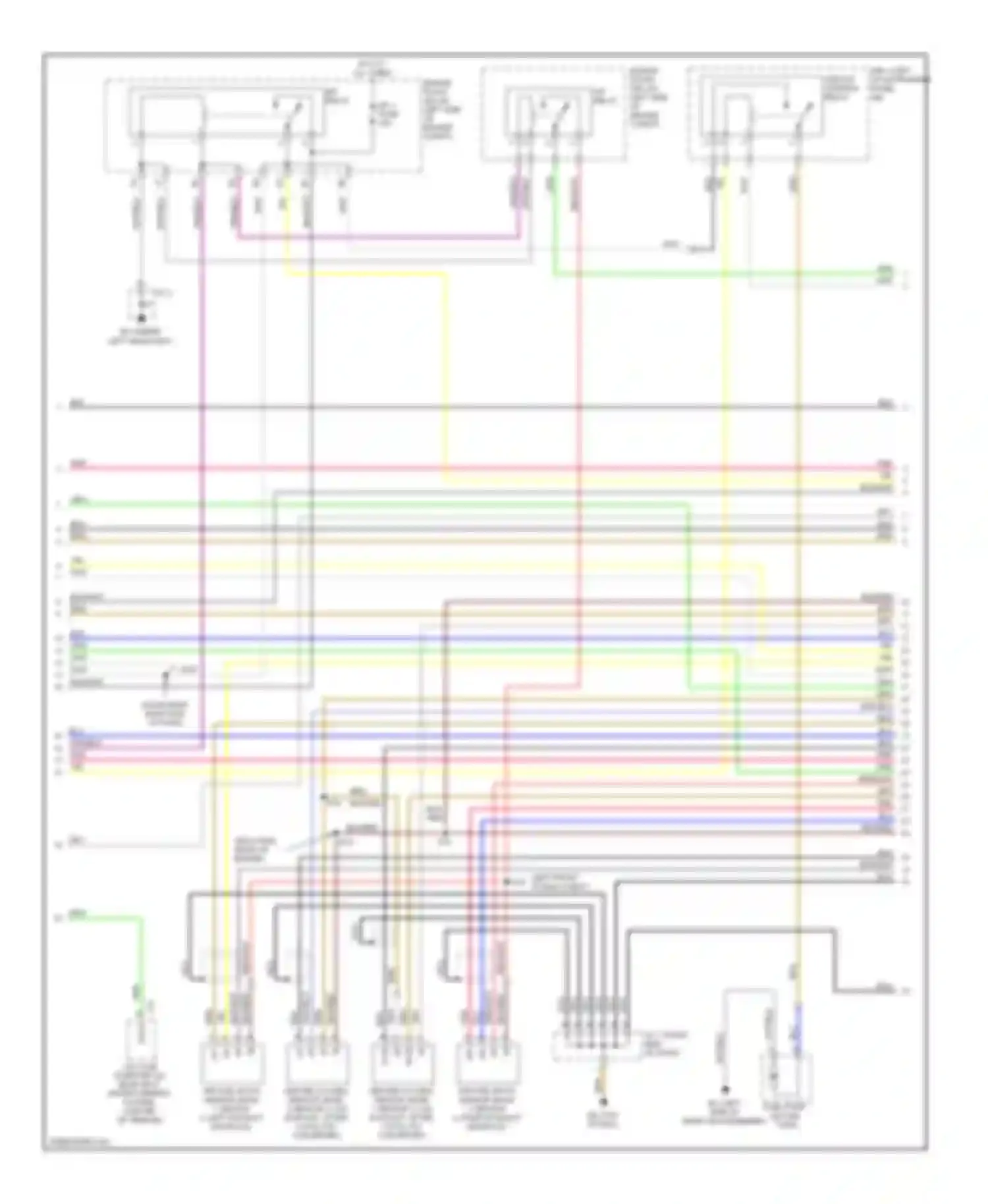 Highlander Toyota I facelift (2003-2007): Wiring diagram engine performance 3.3l (2 of 6)
