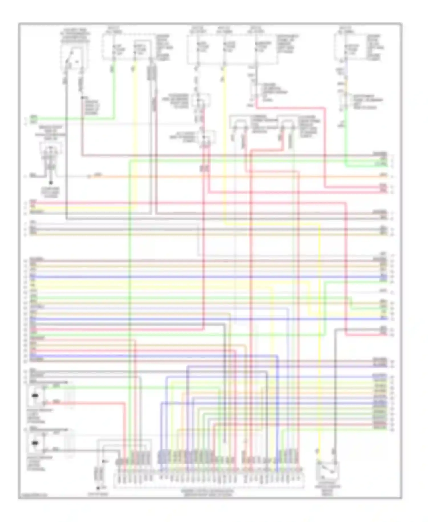 Highlander Toyota I facelift (2003-2007): Wiring diagram engine performance 3.3l (3 of 6)