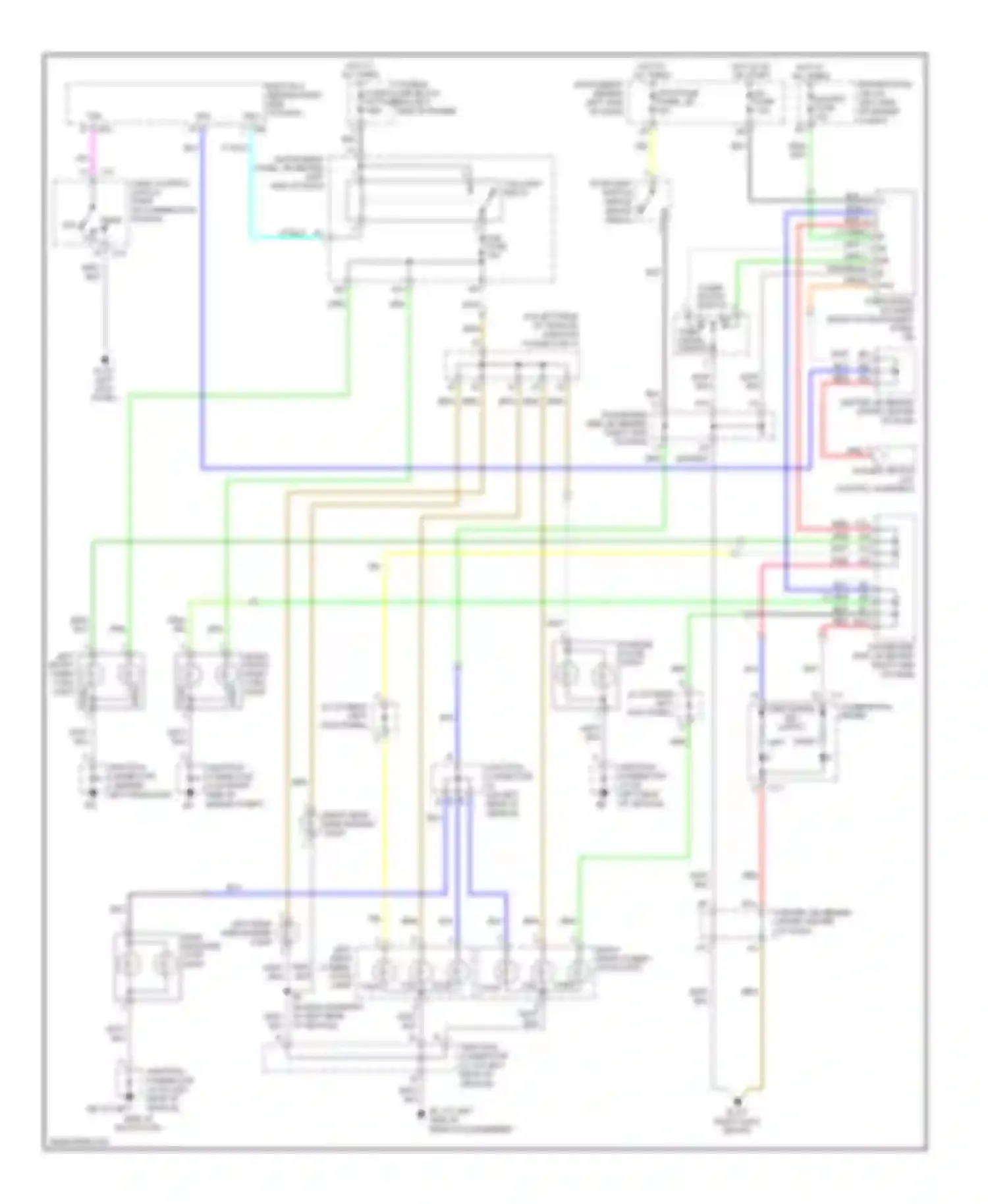 Highlander Toyota I facelift (2003-2007): Exterior lamps circuit