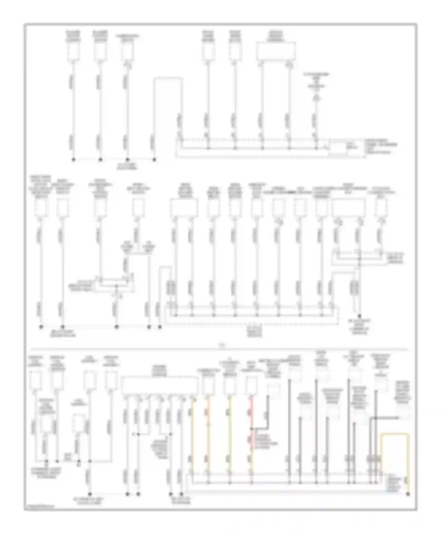 Highlander Toyota I facelift (2003-2007): Ground distribution circuit (2 of 4)