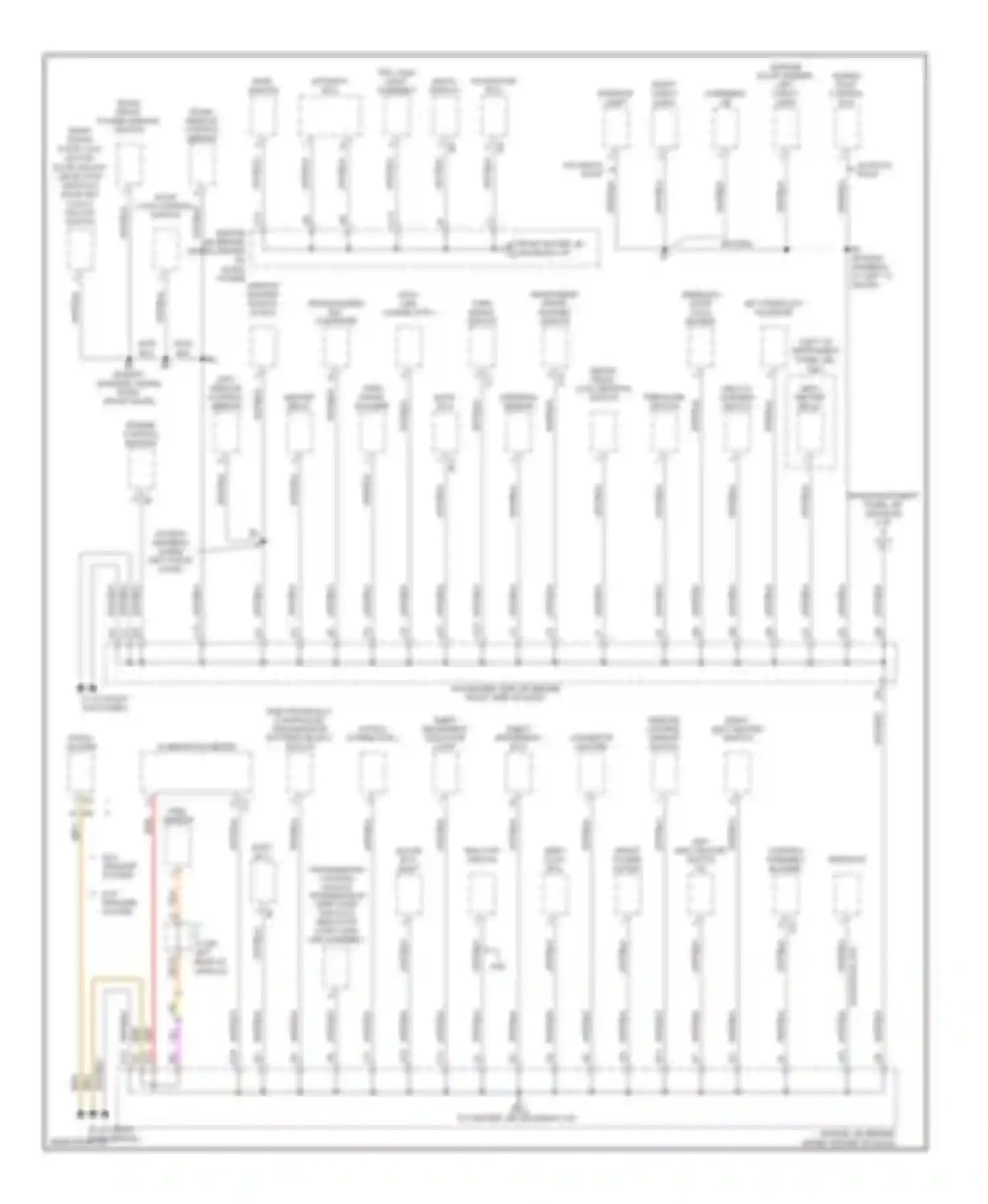 Highlander Toyota I facelift (2003-2007): Ground distribution circuit (3 of 4)