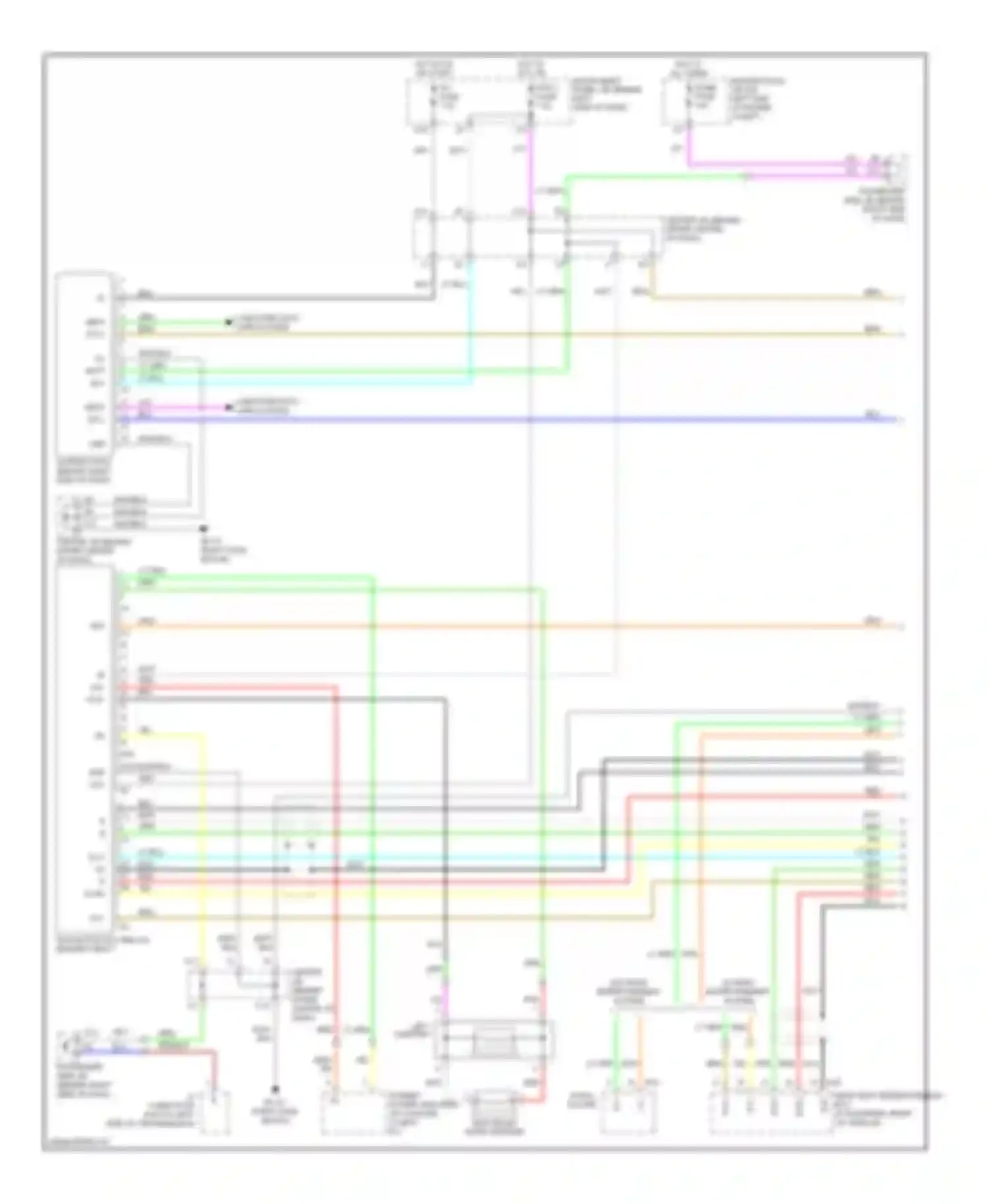 Highlander Toyota I facelift (2003-2007): Navigation circuit (1 of 2)
