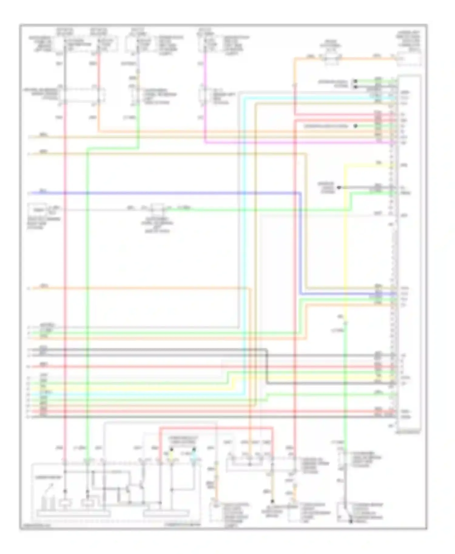 Highlander Toyota I facelift (2003-2007): Navigation circuit (2 of 2)