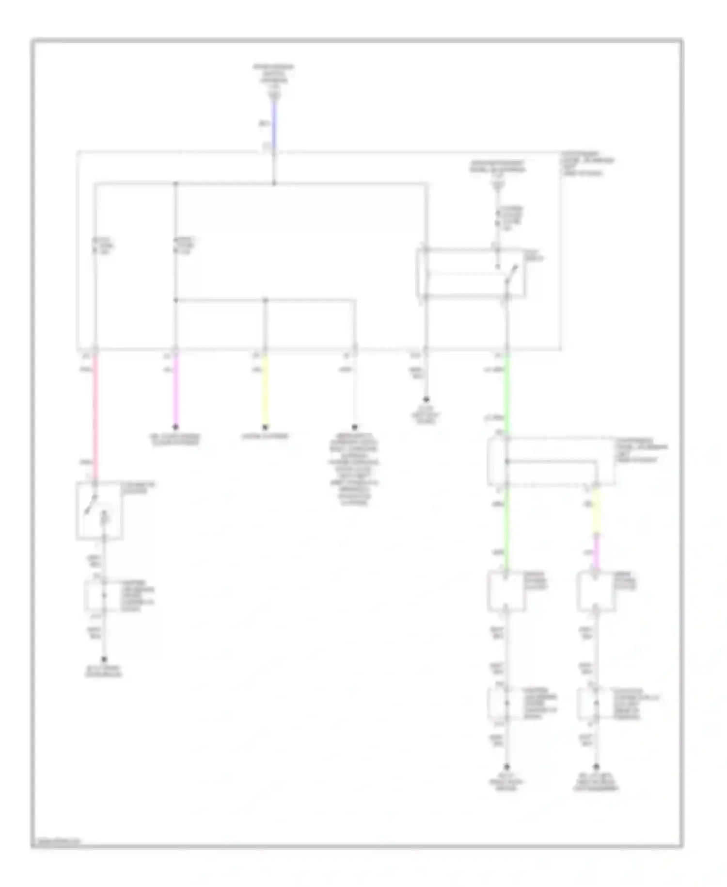 Highlander Toyota I facelift (2003-2007): Power distribution circuit (4 of 4)