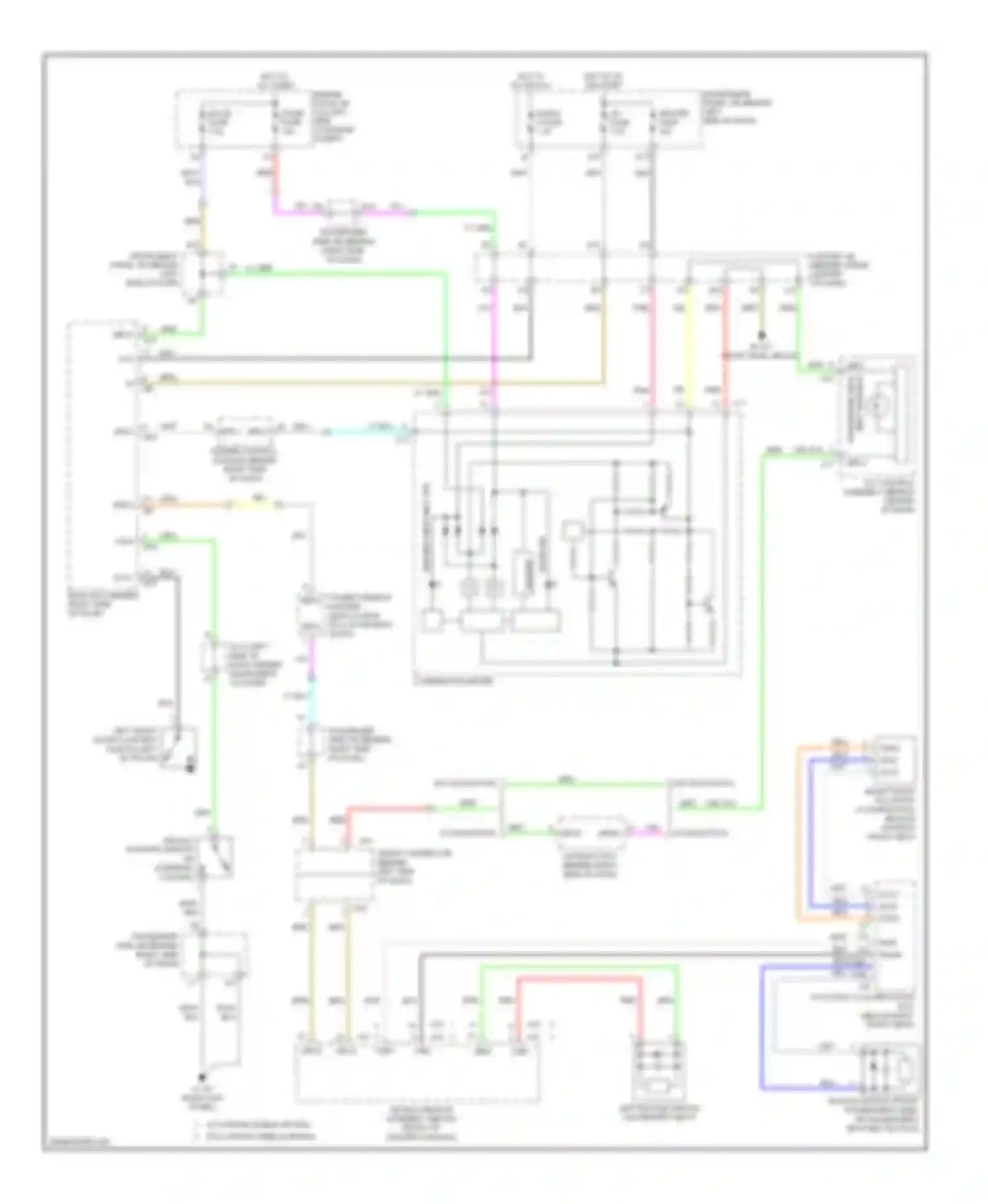 Highlander Toyota I facelift (2003-2007): Warning systems circuit
