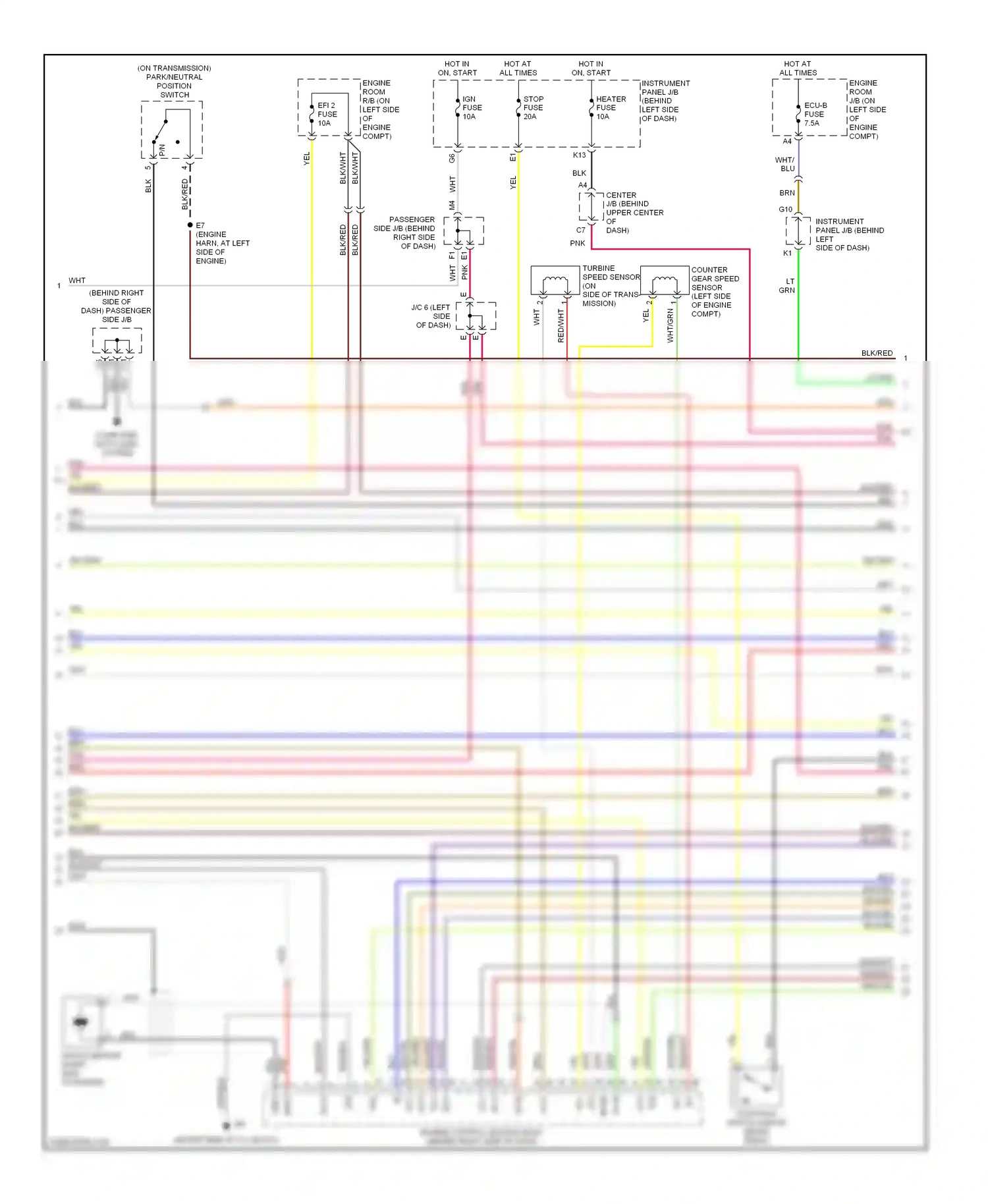 Toyota Highlander I facelift (2003-2007) computer data lines system wiring diagram  (6 of 33)