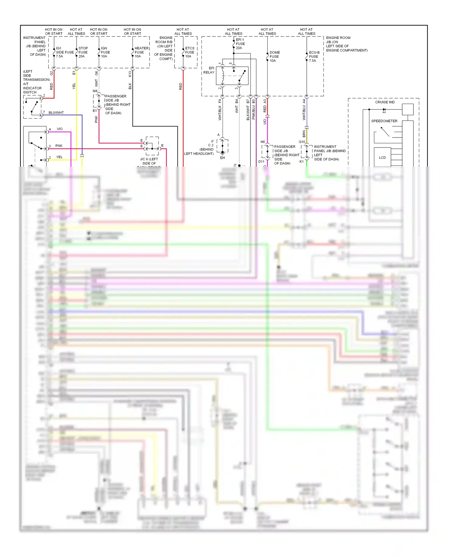Toyota Highlander I facelift (2003-2007) computer data lines system wiring diagram  (3 of 33)