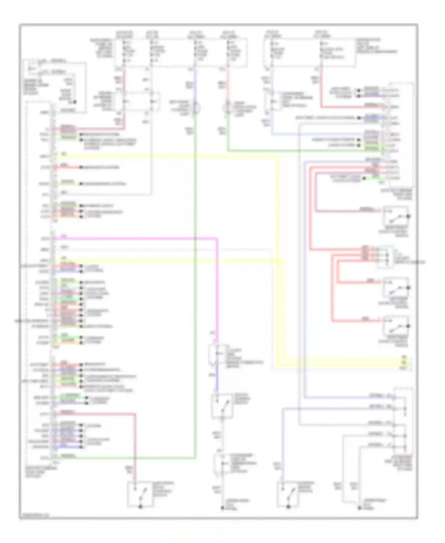 Highlander Toyota I (2001-2003): Body computer circuits (1 of 2)