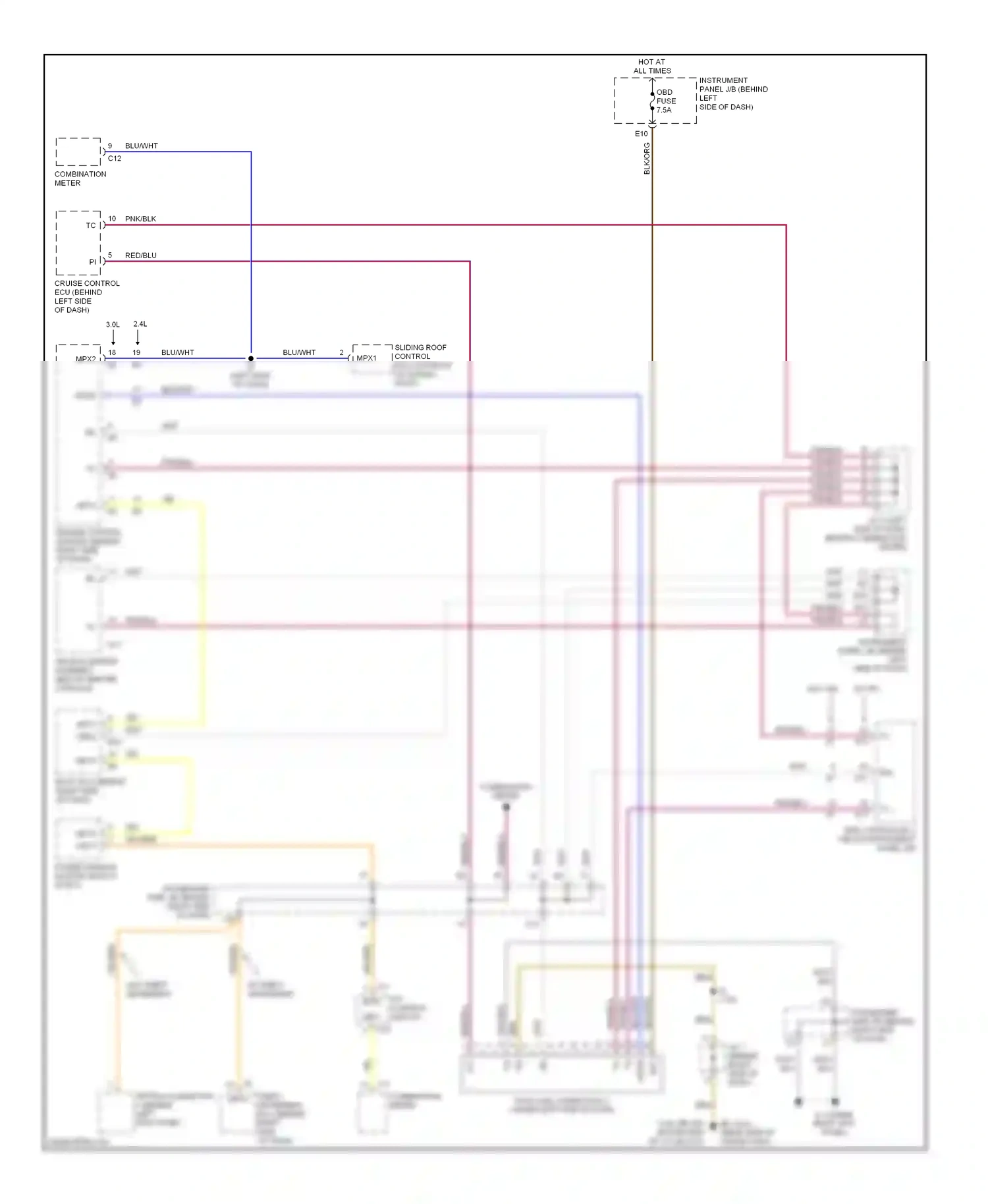Computer data lines — Computer data lines. Toyota Highlander I (2001-2003)