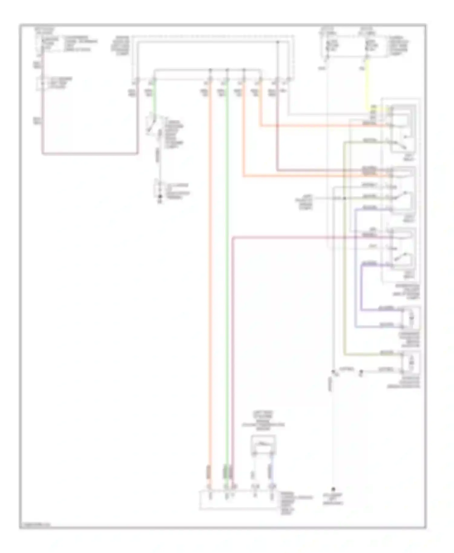 Highlander Toyota I (2001-2003): 2.4l, cooling fan circuit