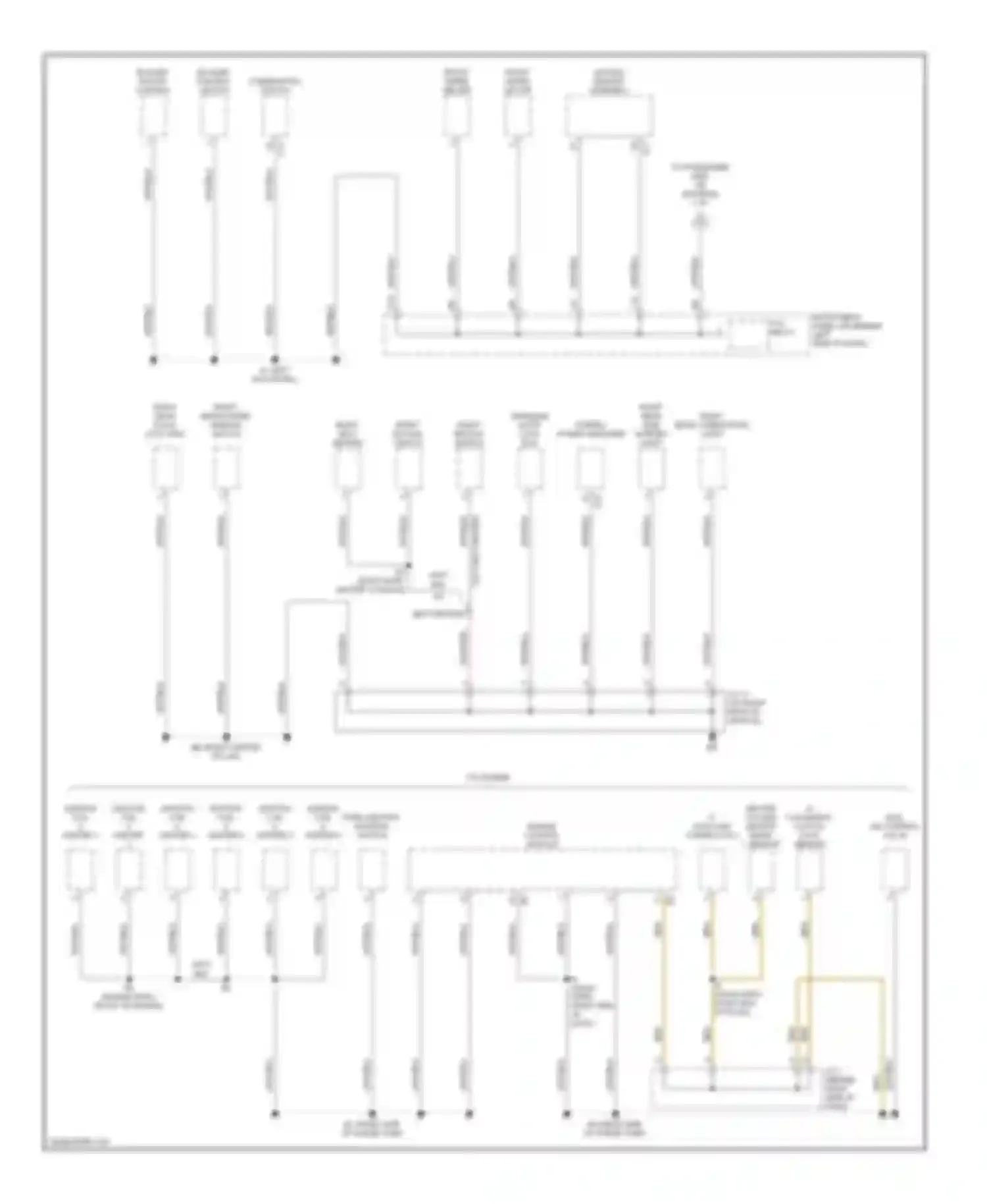Highlander Toyota I (2001-2003): Ground distribution circuit (2 of 4)