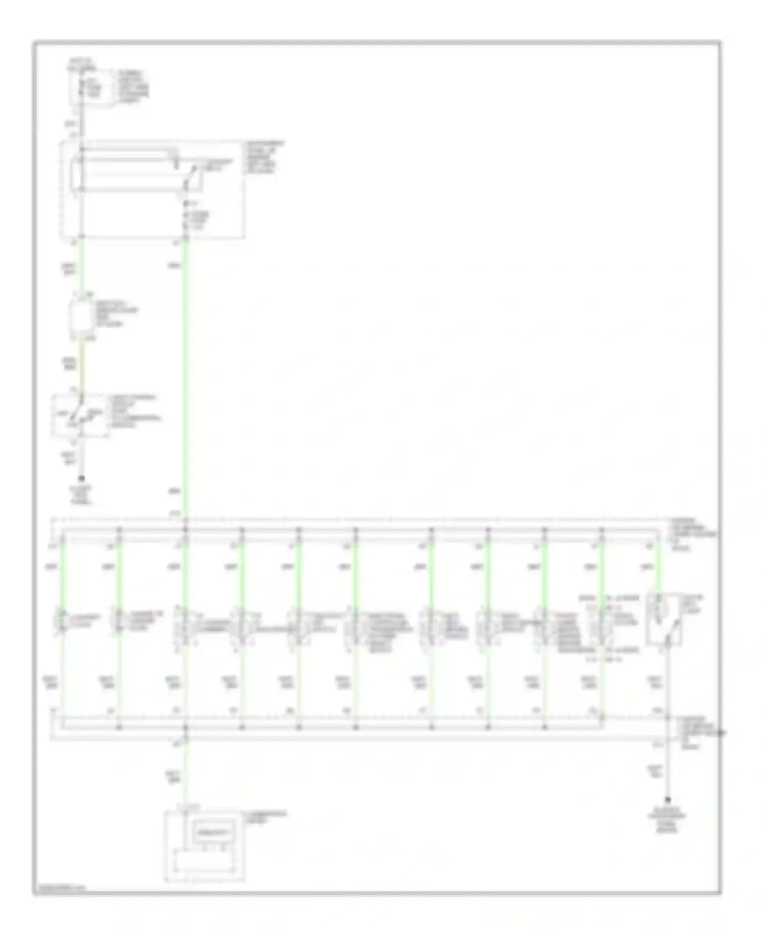 Highlander Toyota I (2001-2003): Instrument illumination circuit