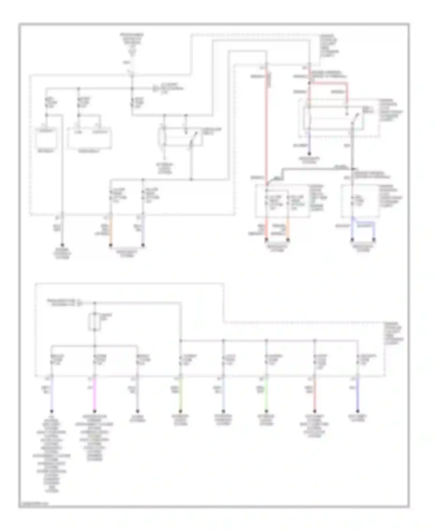 Highlander Toyota I (2001-2003): Power distribution circuit (2 of 4)