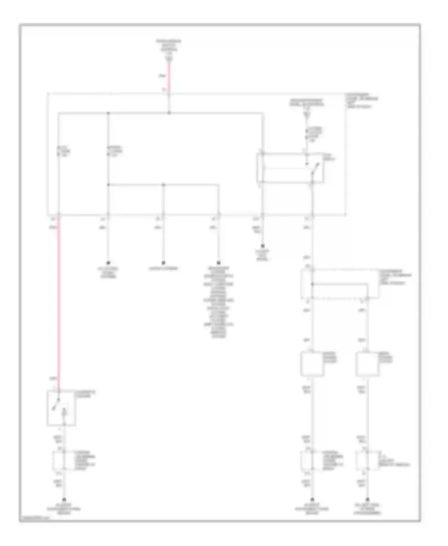 Highlander Toyota I (2001-2003): Power distribution circuit (4 of 4)
