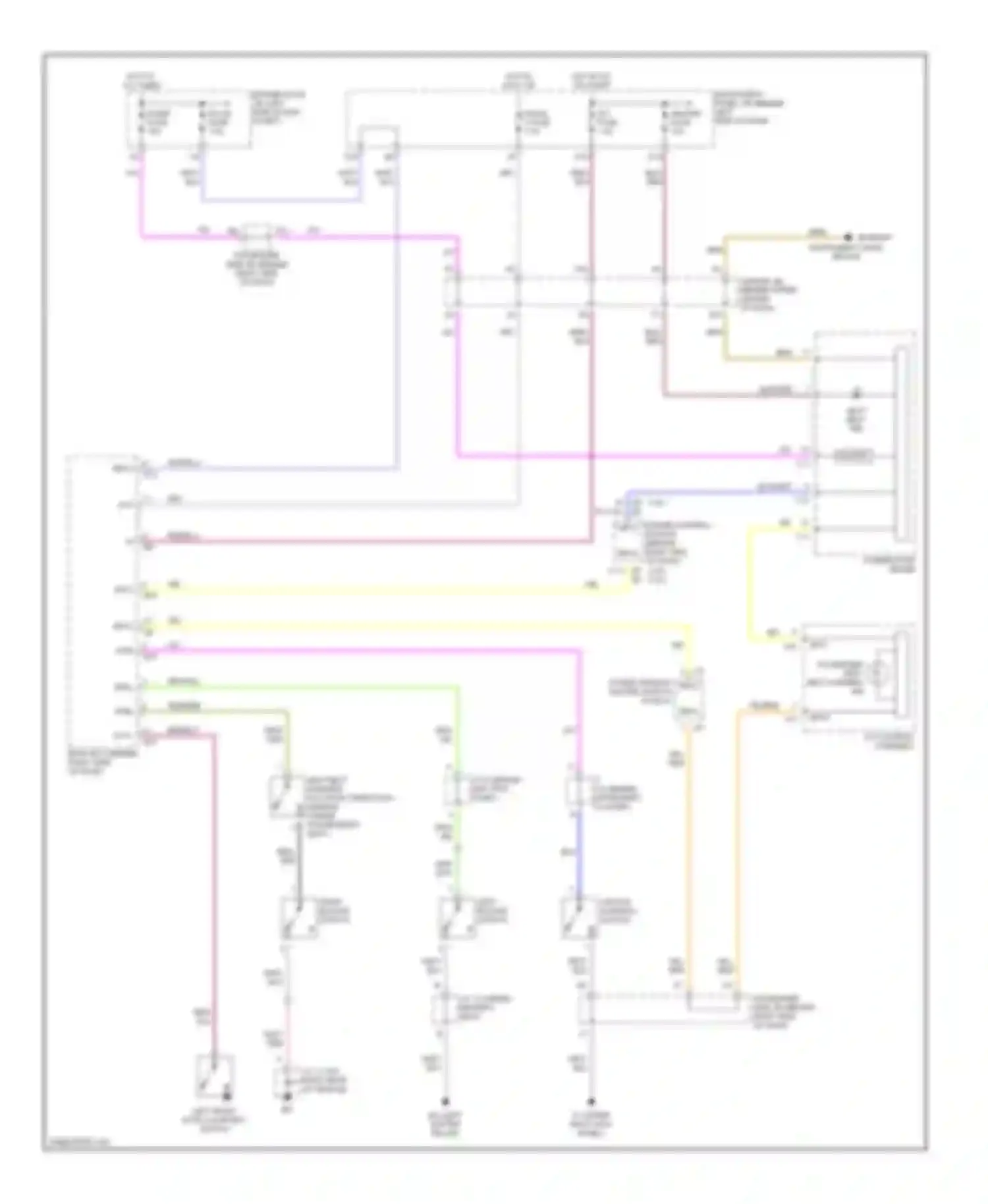 Highlander Toyota I (2001-2003): Warning system circuits