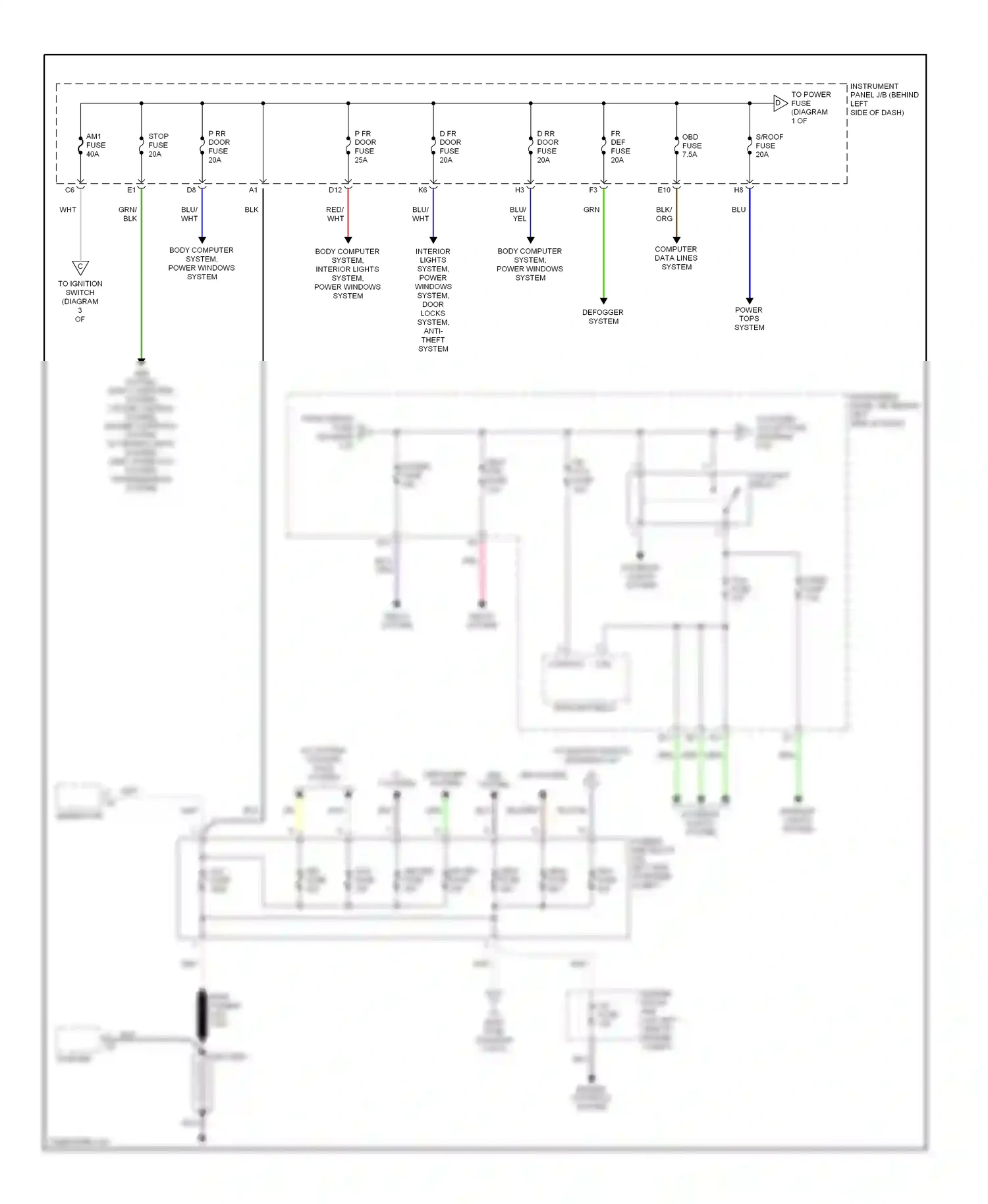 Toyota Highlander I (2001-2003) computer data lines system wiring diagram  (2 of 9)