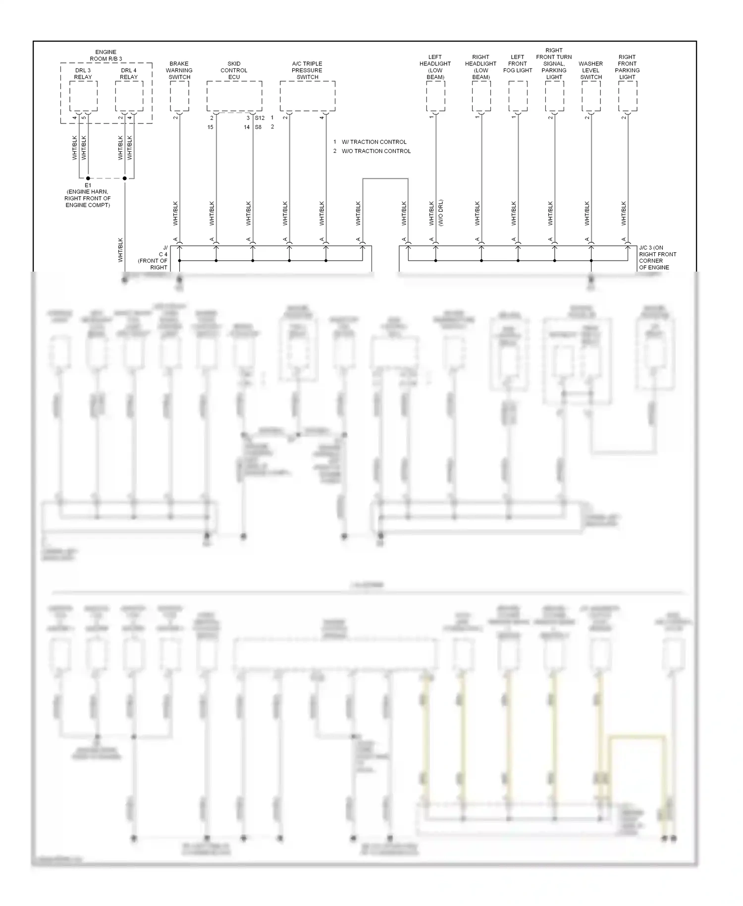 Toyota Highlander I (2001-2003) engine control module wiring diagram  (2 of 4)