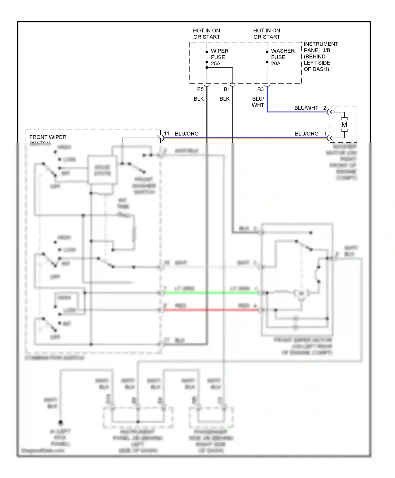 Toyota Highlander I (2001-2003) solid state wiring diagram  (1 of 2)
