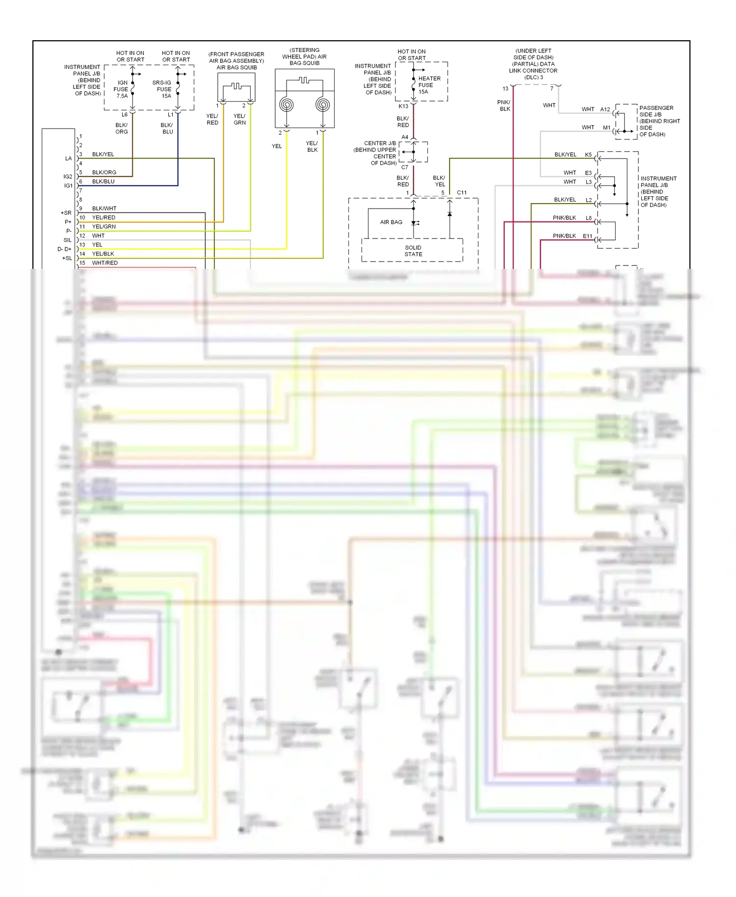 Toyota Highlander I (2001-2003) solid state wiring diagram  (2 of 2)