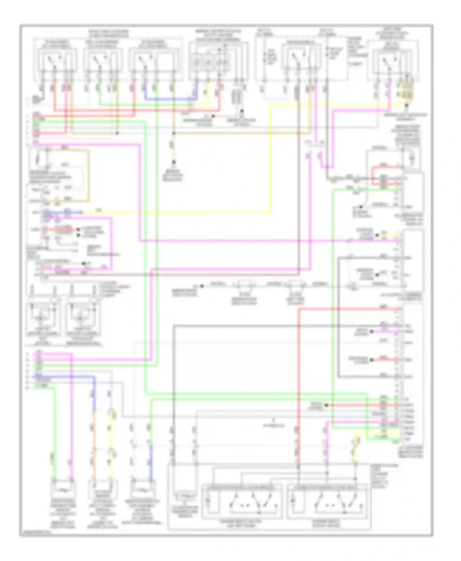 Highlander Toyota II facelift (2010-2013): A/c circuit, except hybrid (2 of 2)