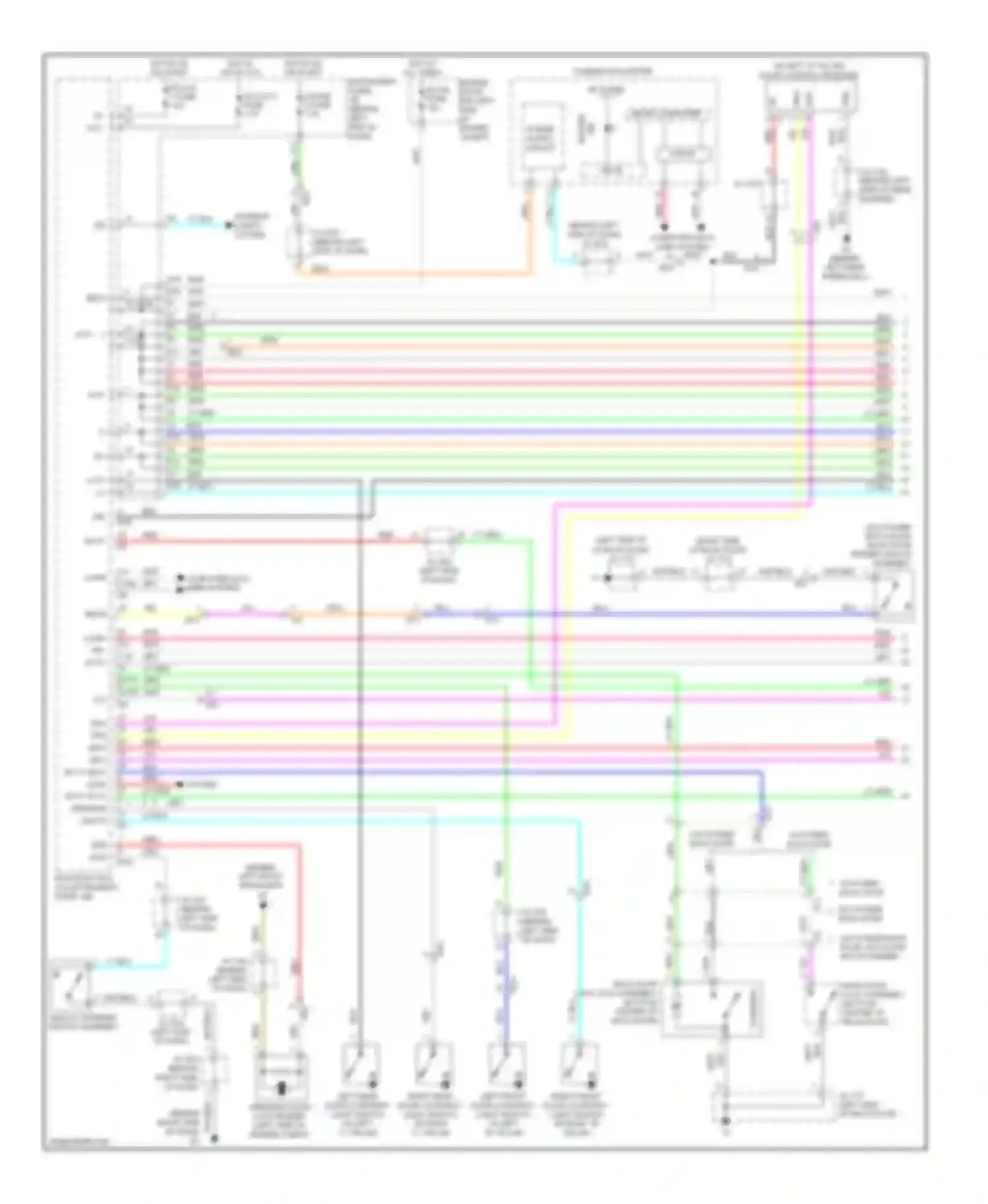 Highlander Toyota II facelift (2010-2013): Forced entry circuit, except hybrid without smart key system (1 of 2)