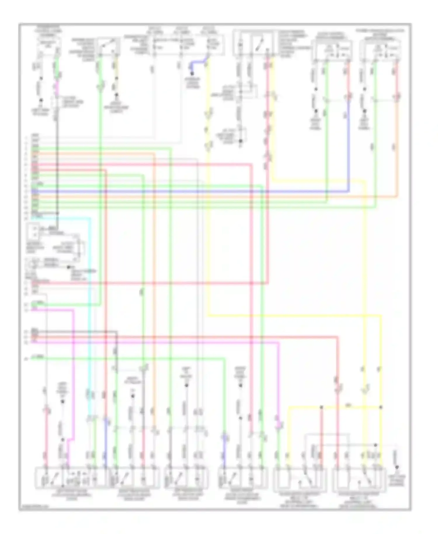 Highlander Toyota II facelift (2010-2013): Forced entry circuit, hybrid without smart key system (2 of 2)